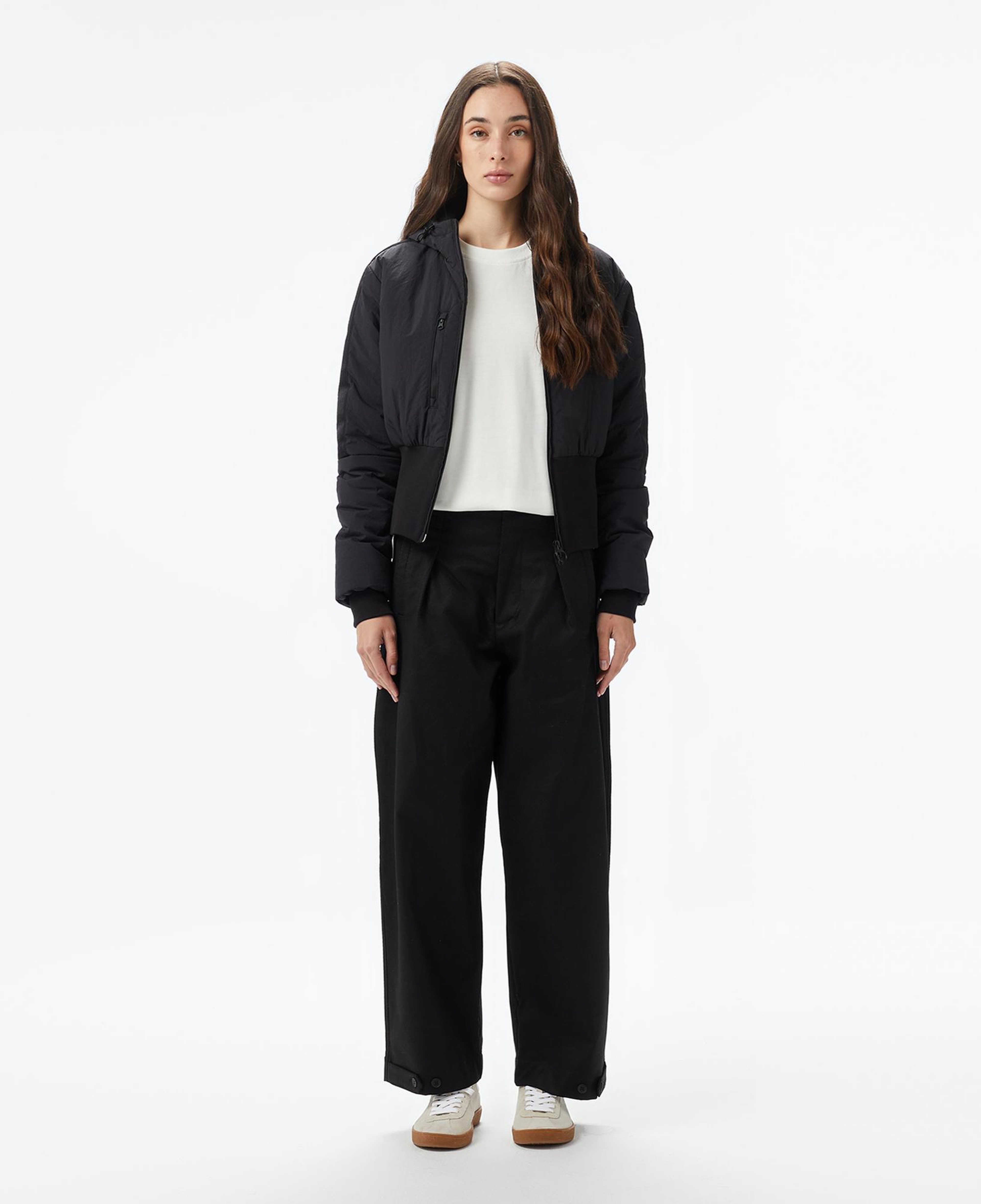 Lacoste Kadın Kapüşonlu Siyah Ceket