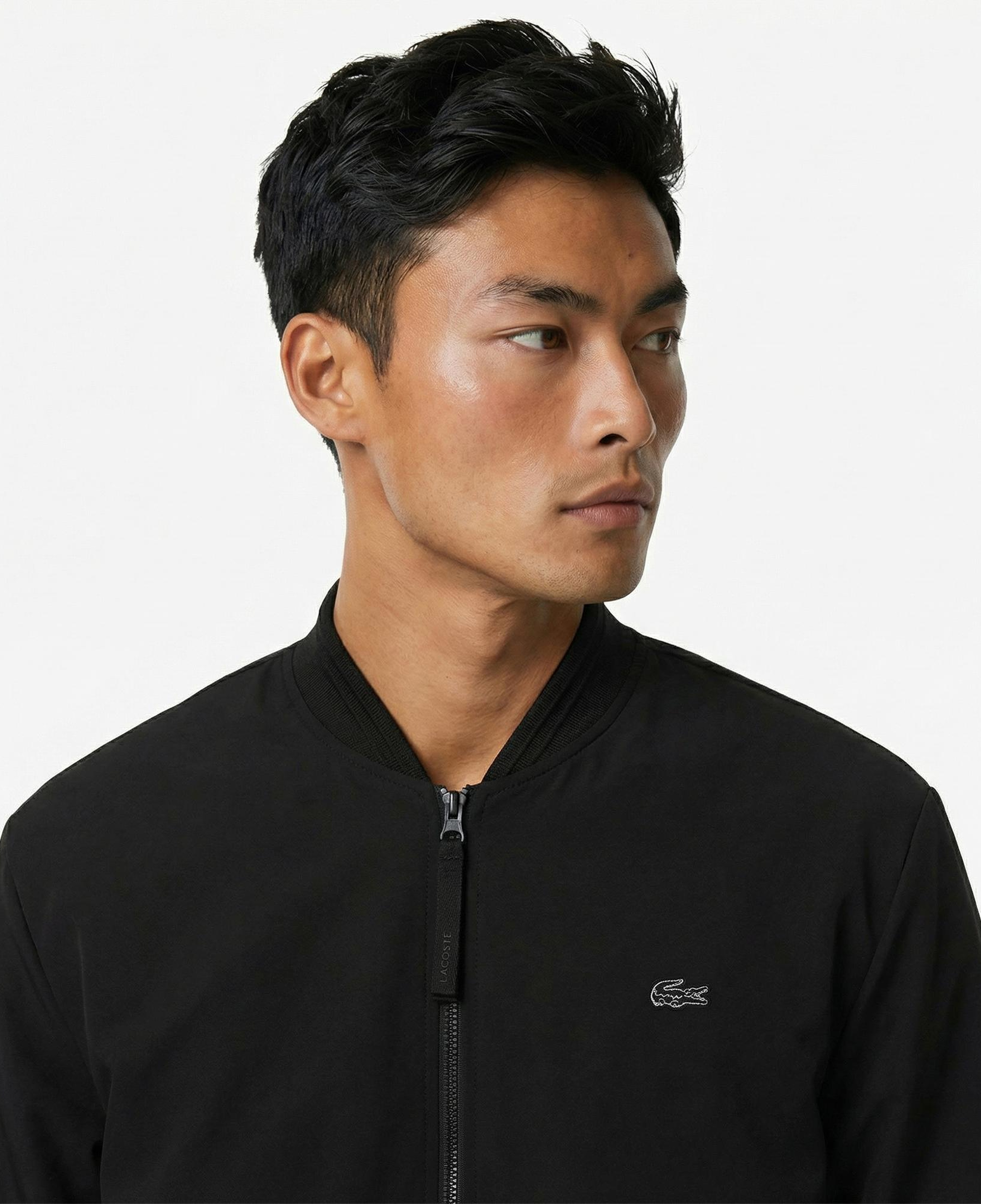Lacoste Erkek Hakim Yaka Siyah Bomber Ceket