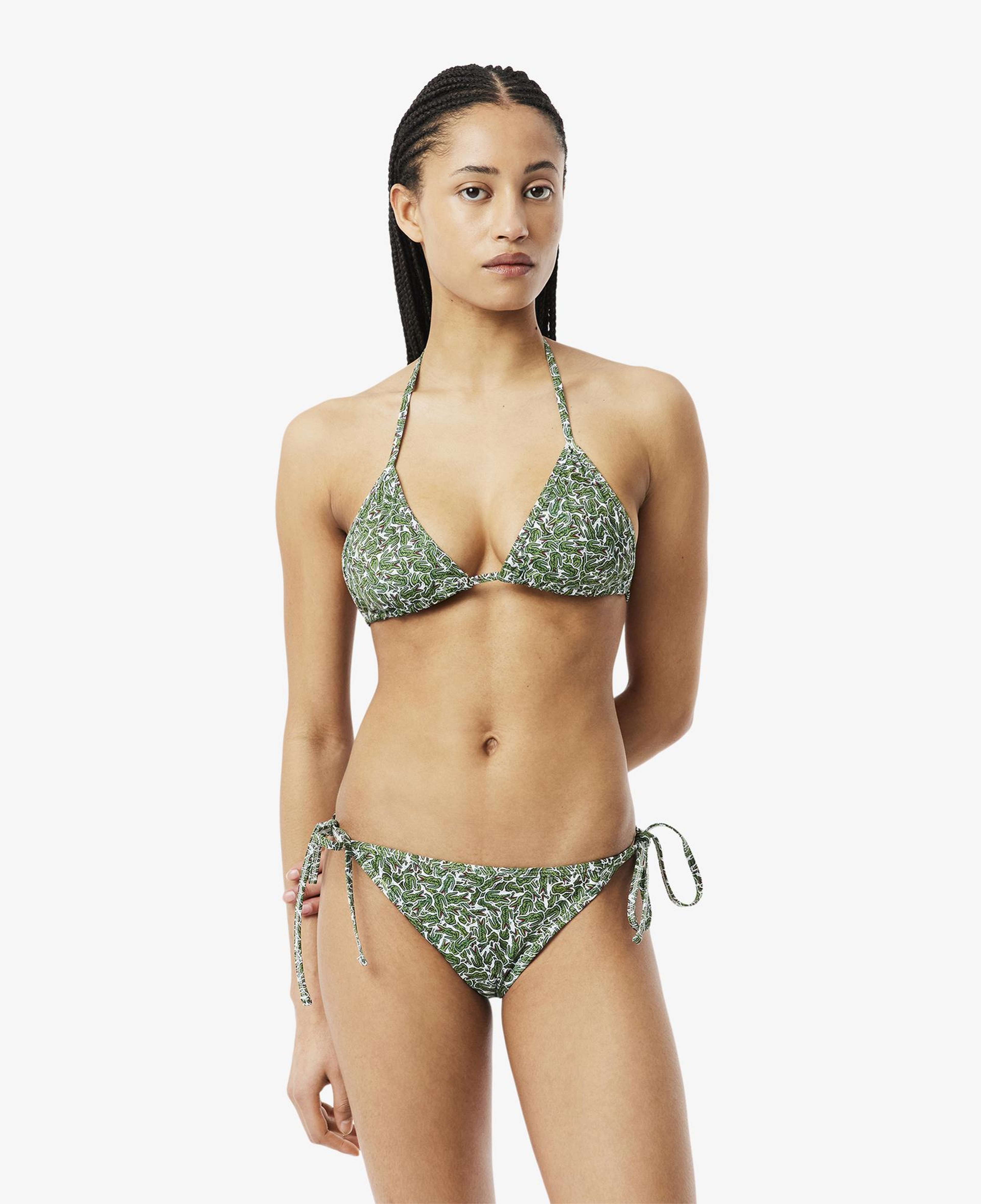 Lacoste Kadın Baskılı Yeşil Bikini Üstü