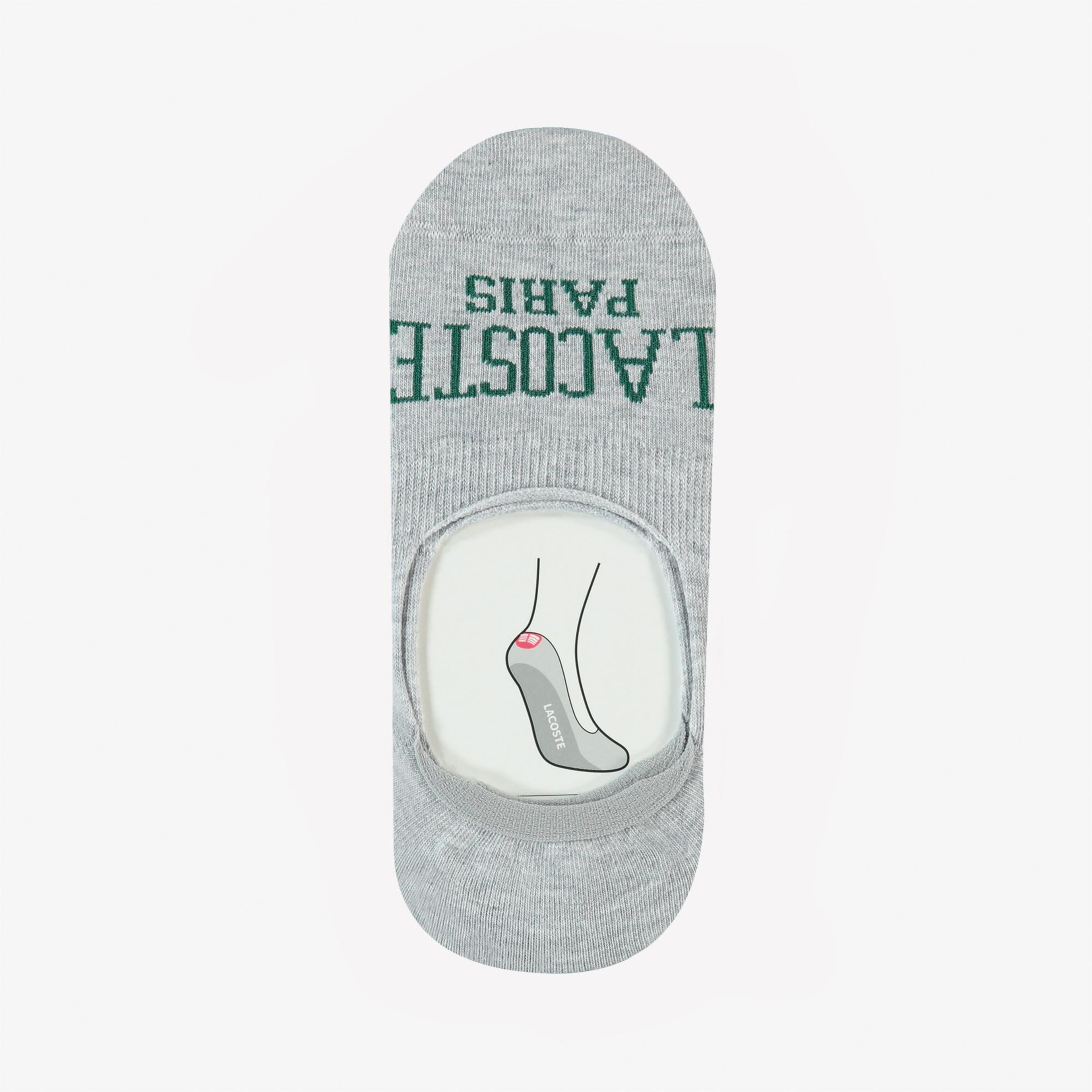 Lacoste Erkek Baskılı Gri Çorap