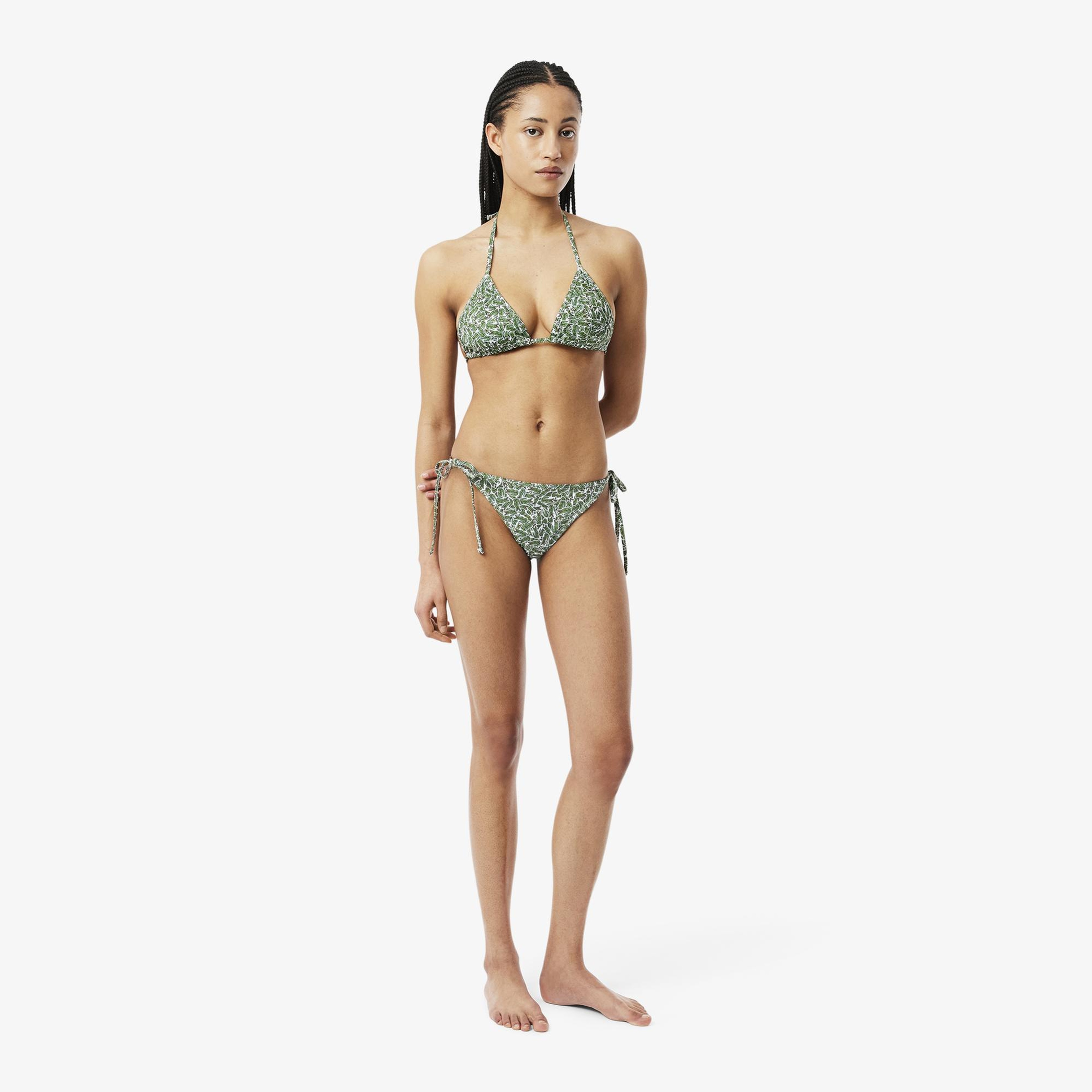 Lacoste Kadın Baskılı Yeşil Bikini Altı