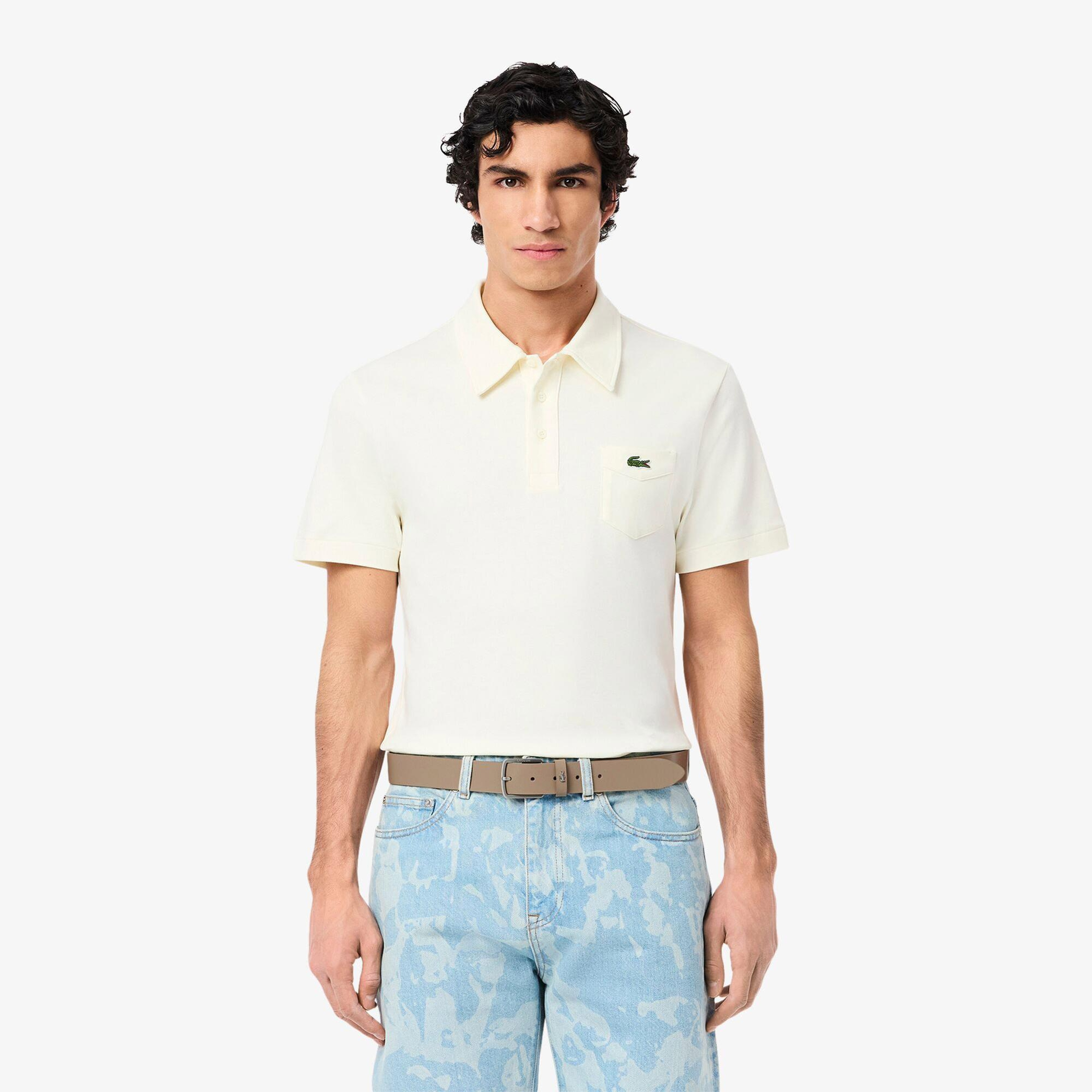 Lacoste Elegance Erkek Deri Bej Kemer