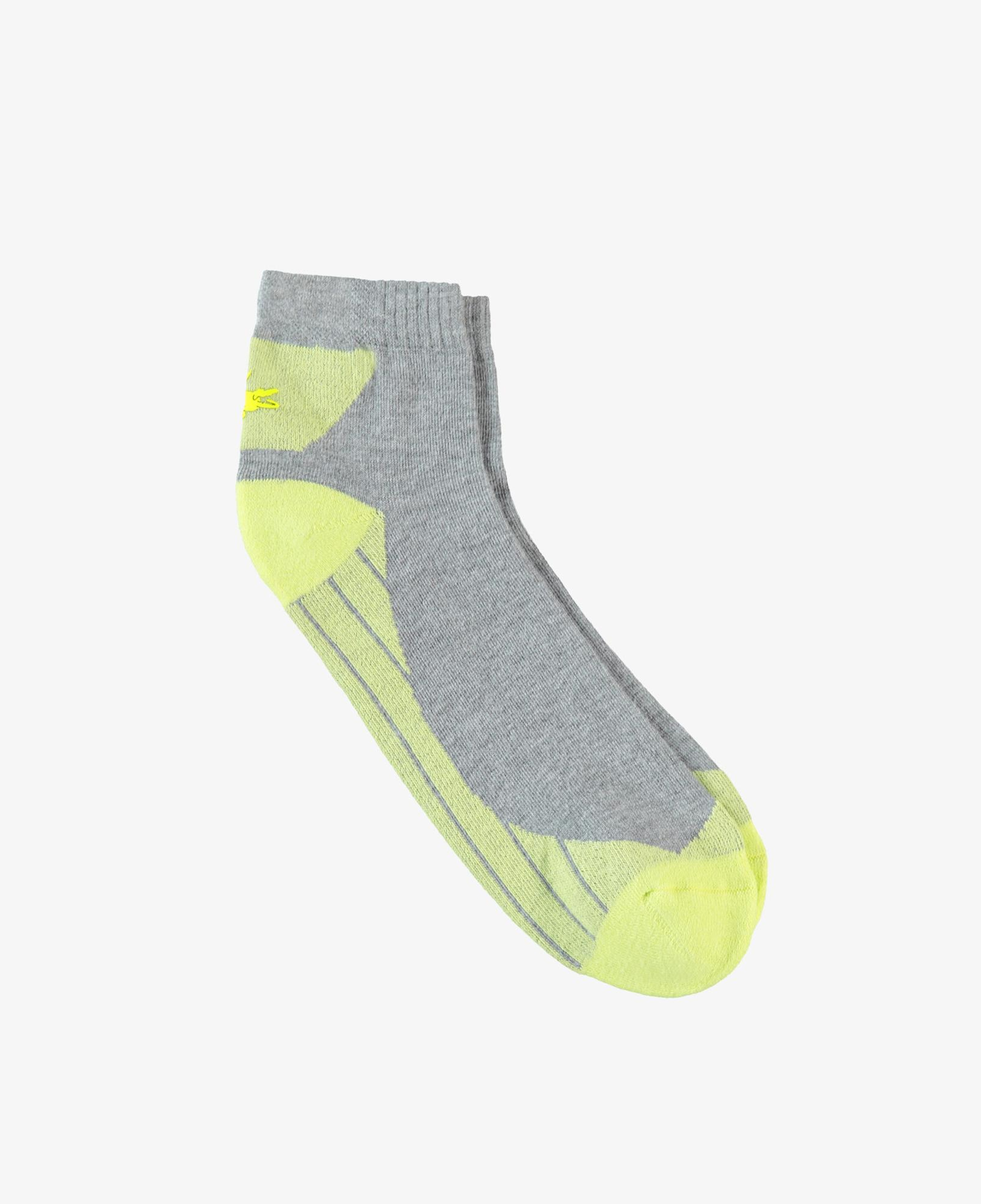 Lacoste Unisex Renk Bloklu Sarı Çorap