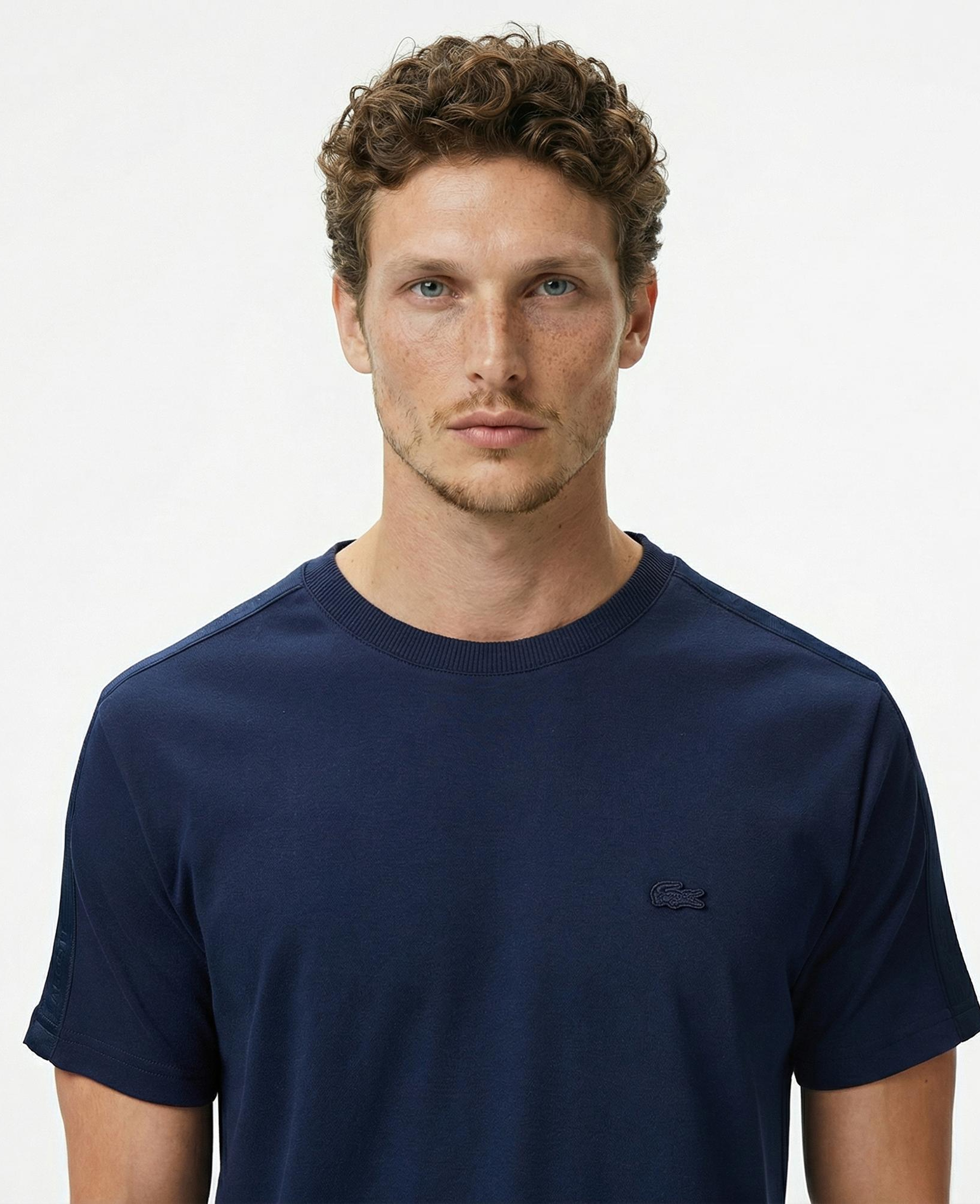 Lacoste Erkek Regular Fit Bisiklet Yaka Lacivert T-Shirt