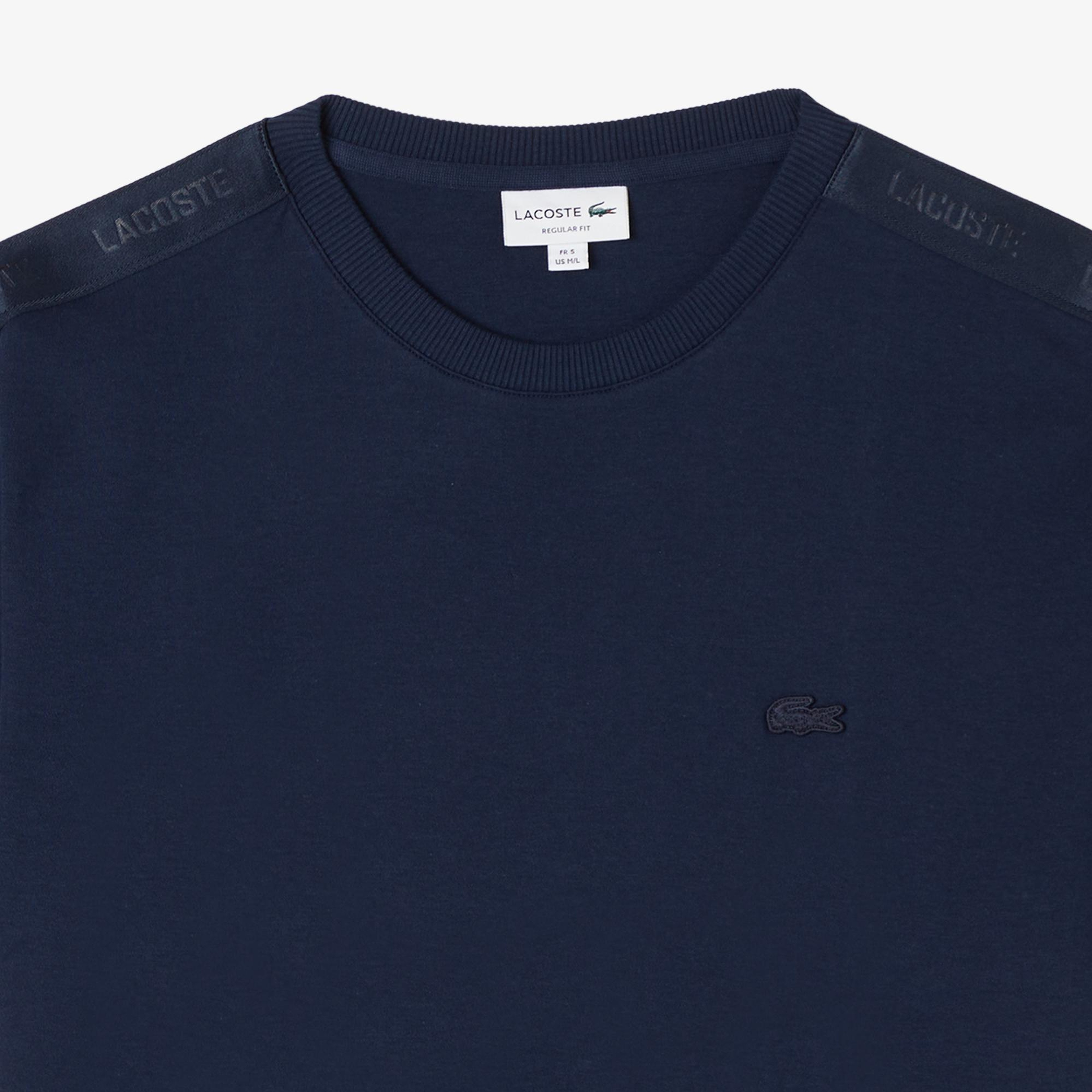Lacoste Erkek Regular Fit Bisiklet Yaka Lacivert T-Shirt