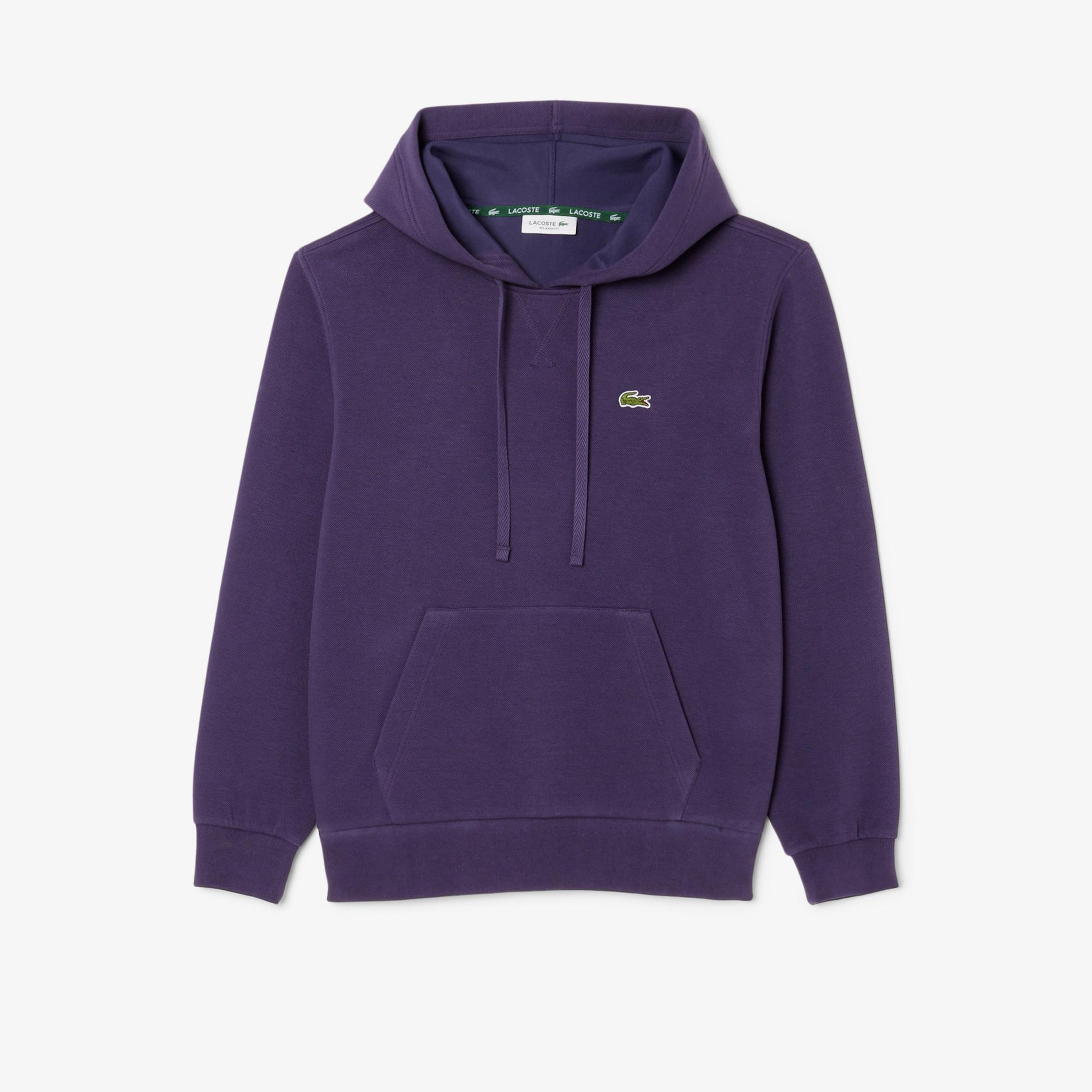 Lacoste Kadın Relaxed Fit Kapüşonlu Mor Sweatshirt