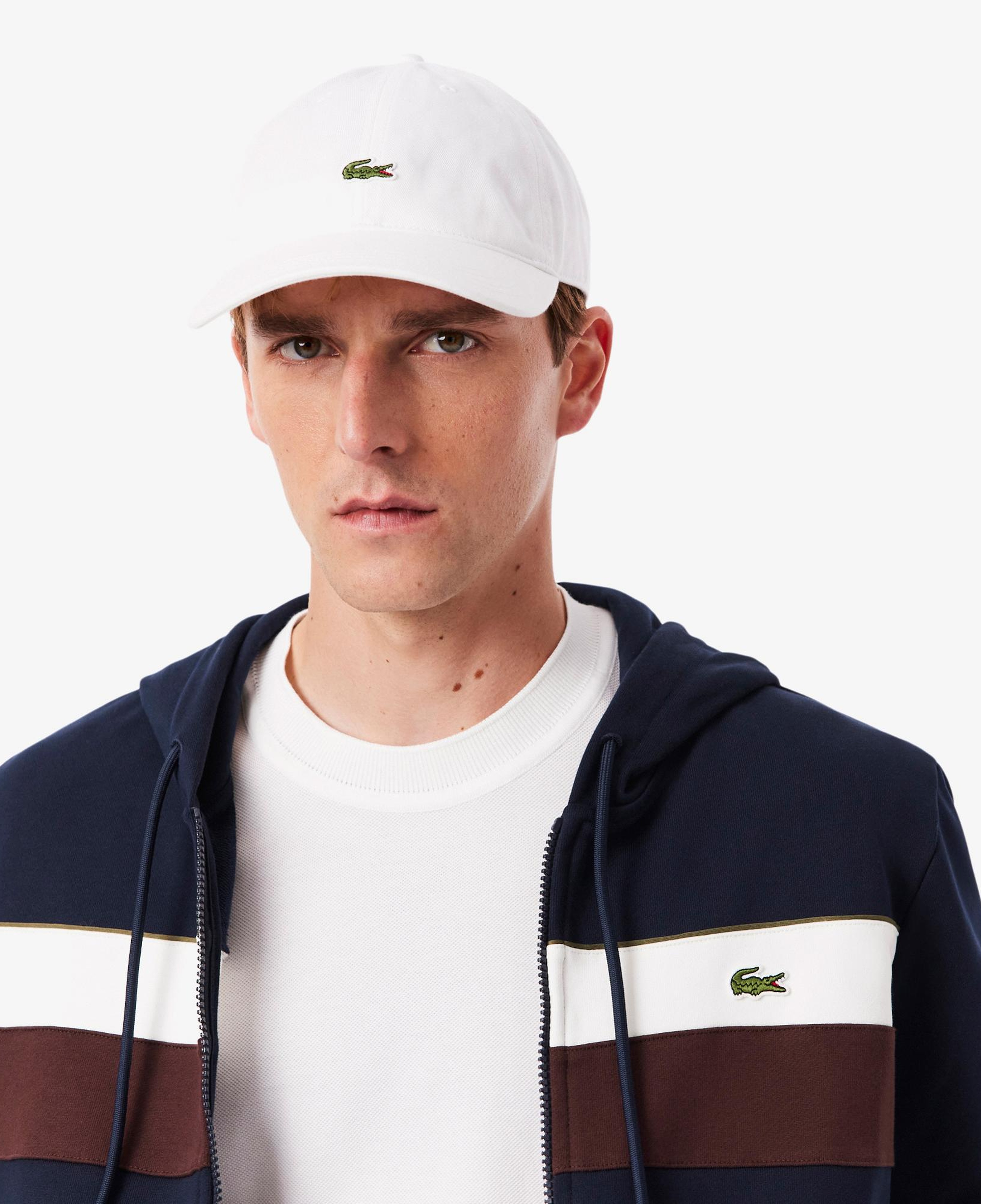 Lacoste Erkek Classic Fit Kapüşonlu Renk Bloklu Lacivert Sweatshirt