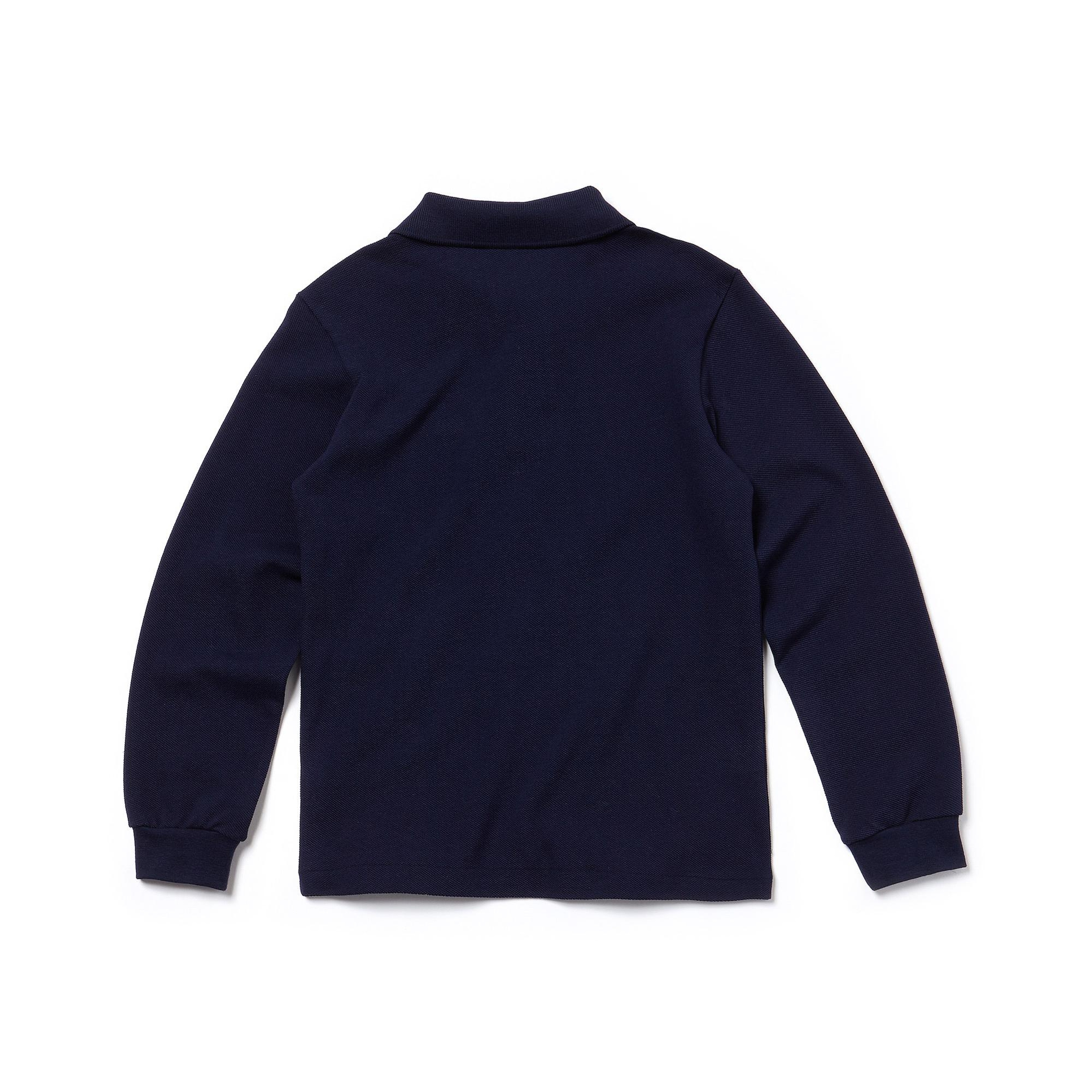 Lacoste Erkek Çocuk Regular Fit Uzun Kollu Lacivert Polo