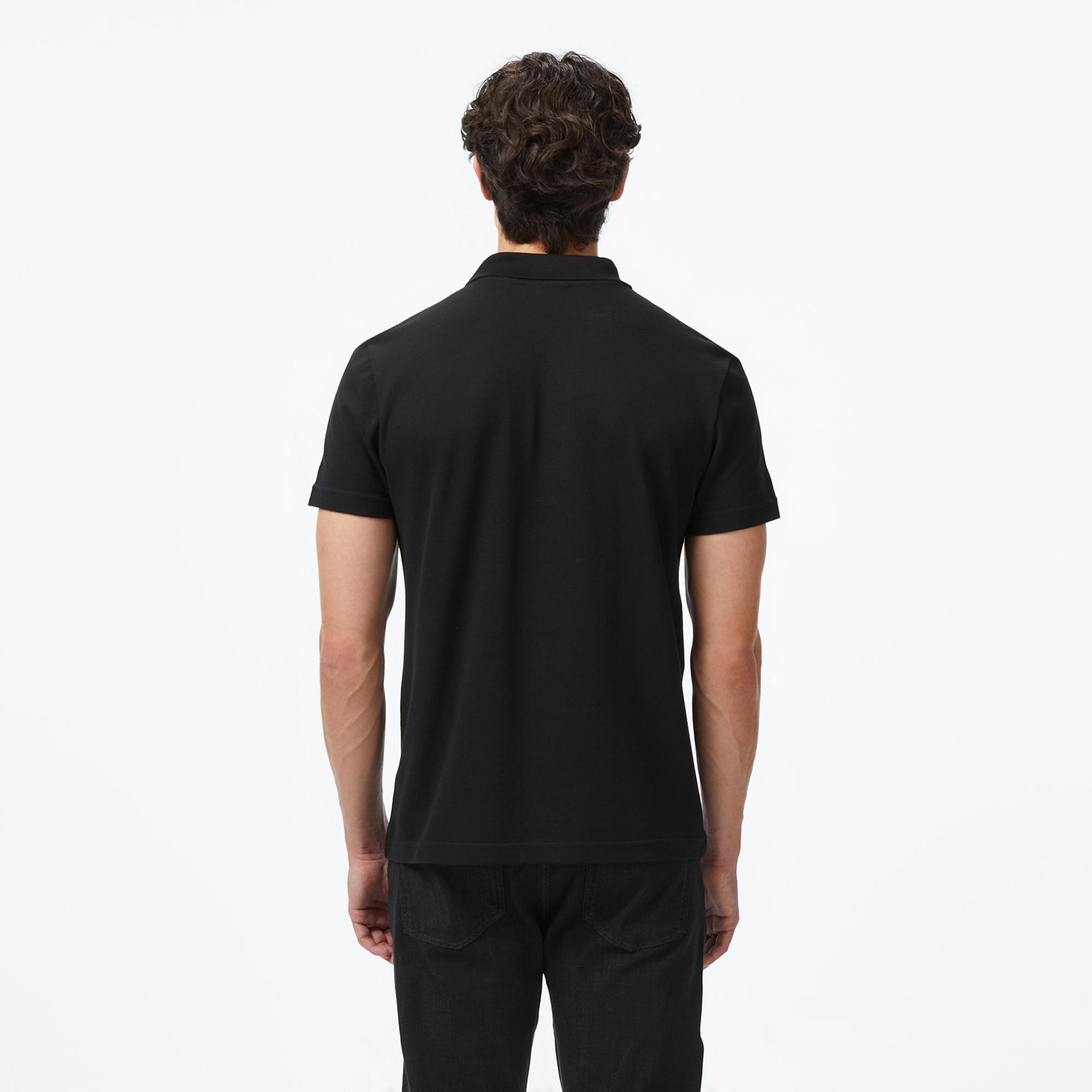 Lacoste Erkek Regular Fit Renk Bloklu Siyah Polo