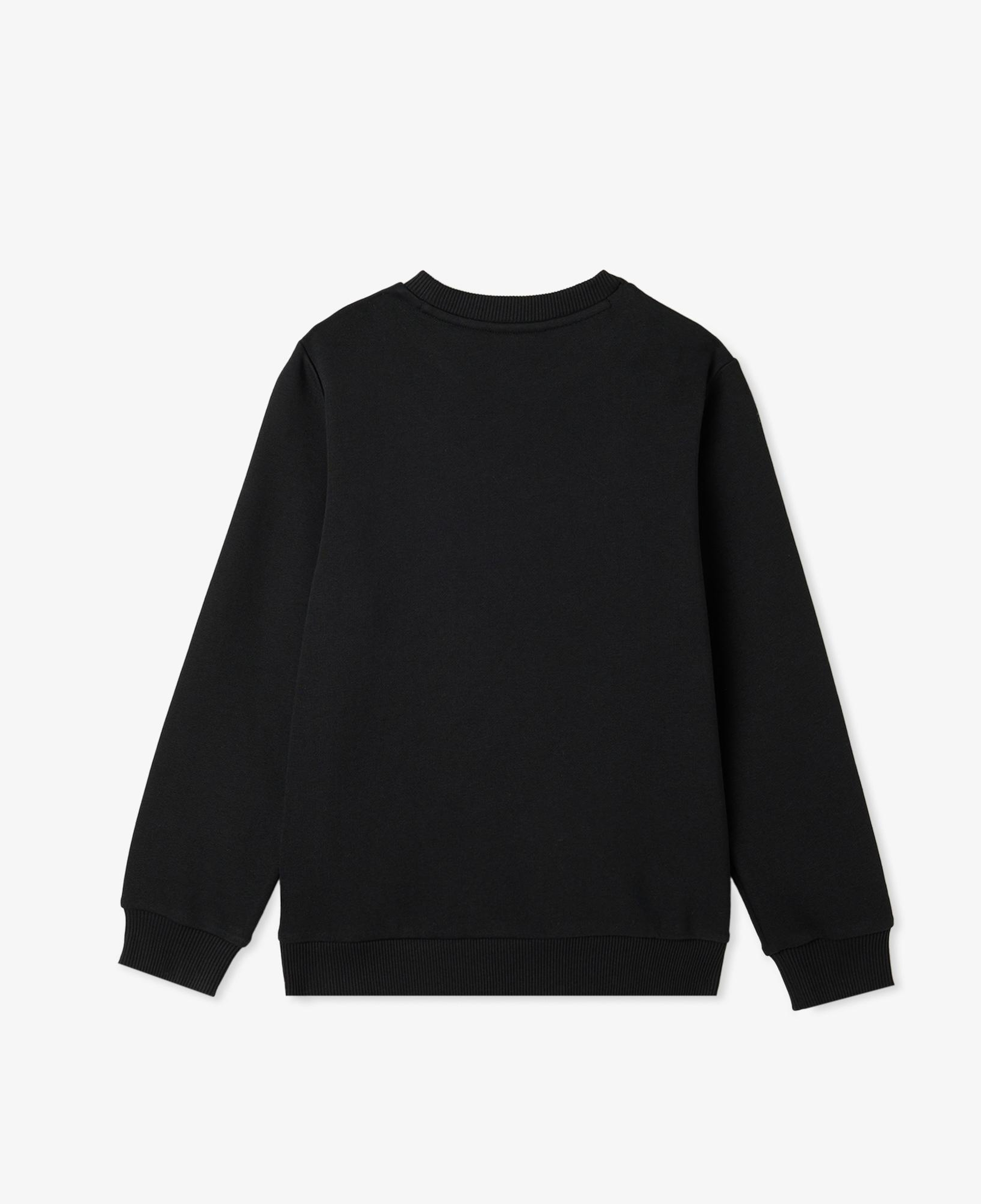 Lacoste Çocuk Bisiklet Yaka Siyah Sweatshirt
