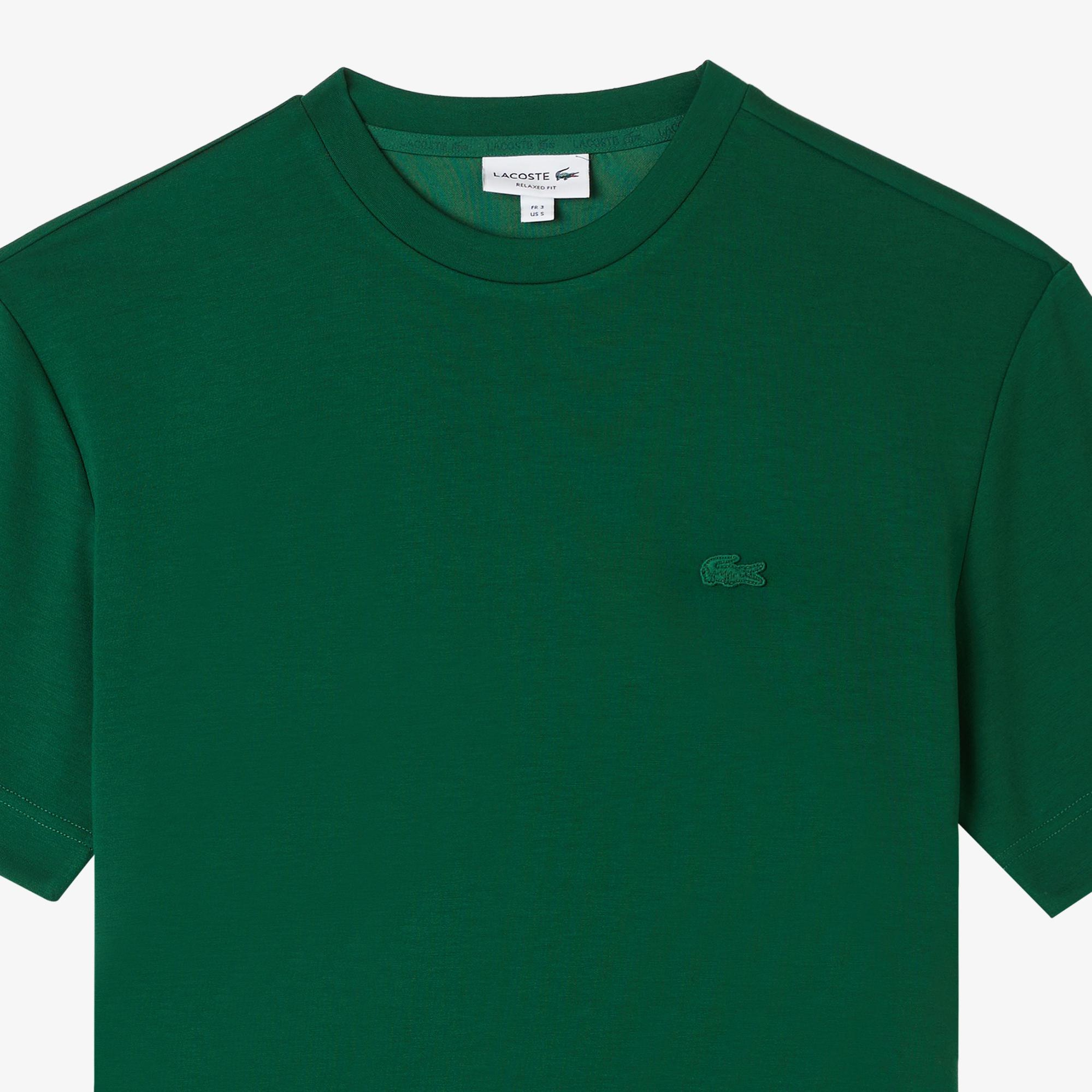 Lacoste Erkek Oversize Fit Bisiklet Yaka Yeşil T-Shirt