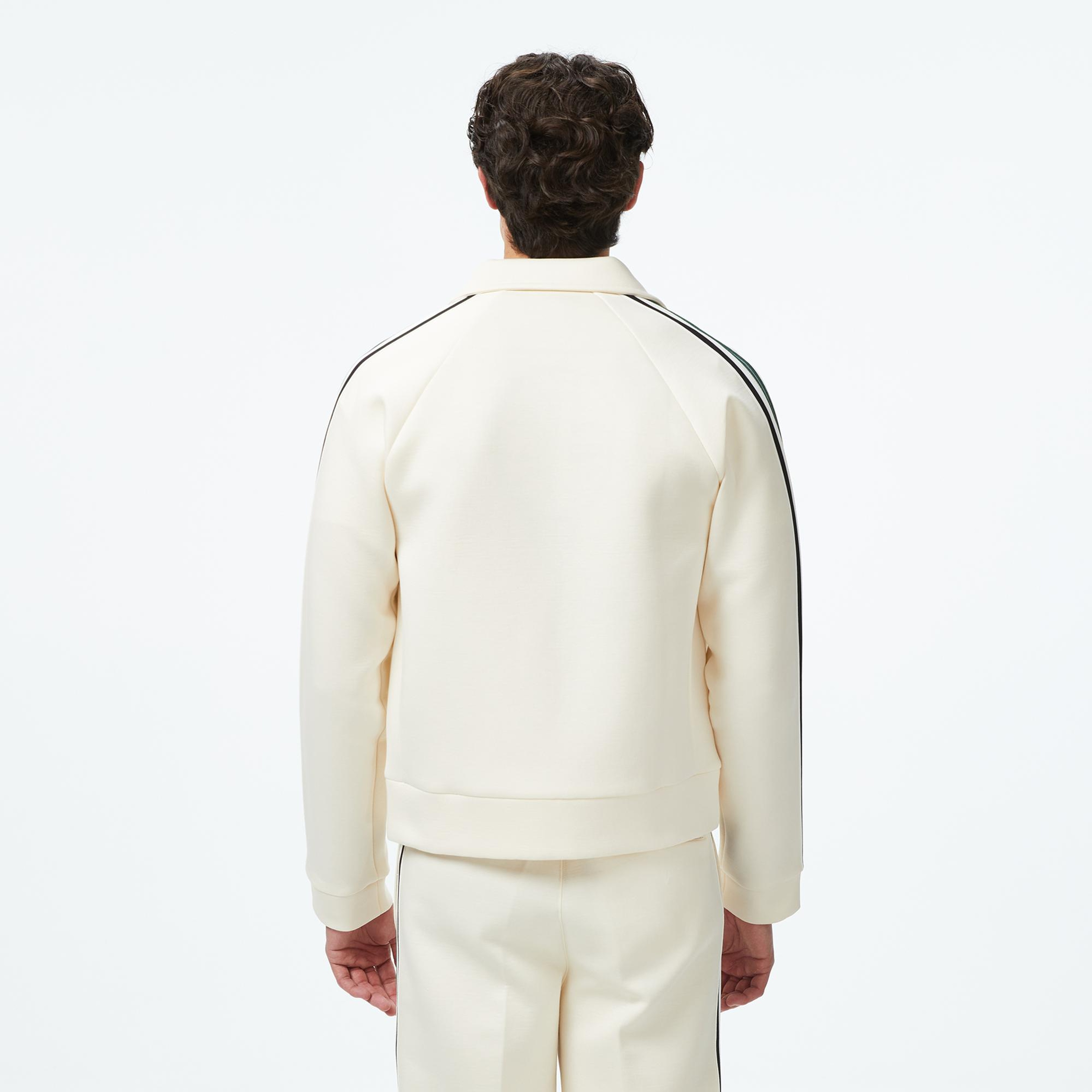 Lacoste Erkek Regular Fit Fermuarlı Krem Sweatshirt