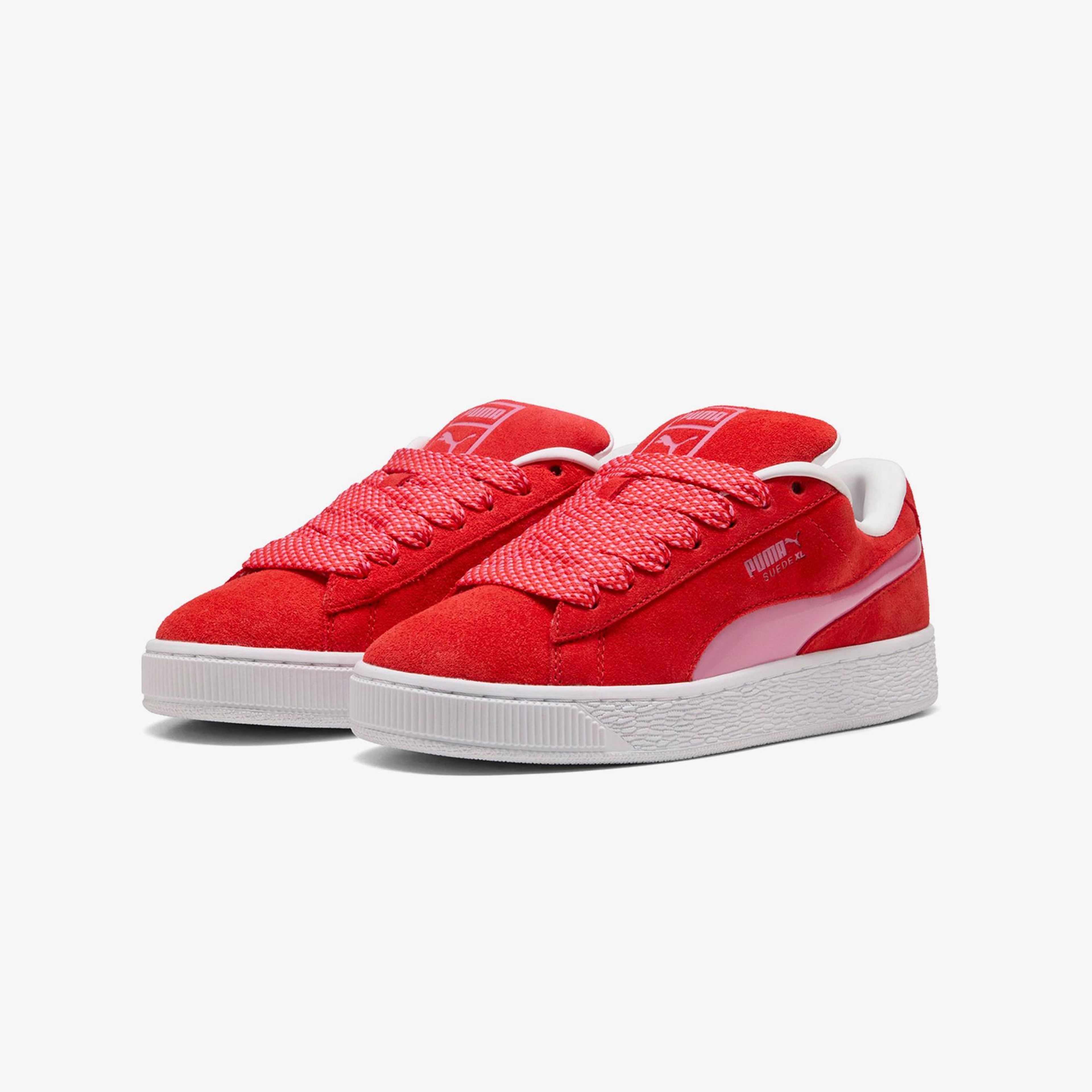 Puma Suede XL En Piste Kadın Pembe Spor Ayakkabı