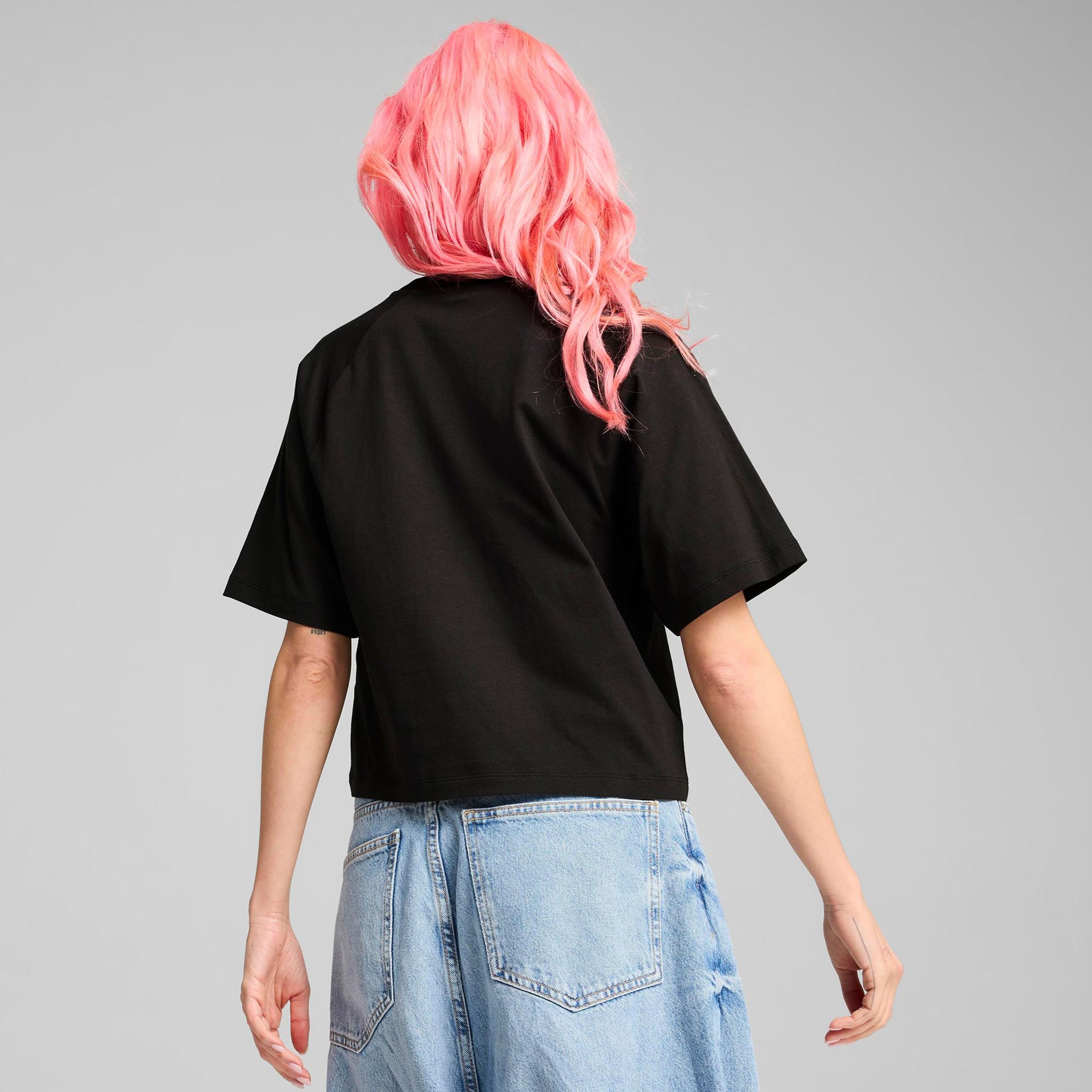 Puma Classics Relaxed Kadın Siyah T-Shirt