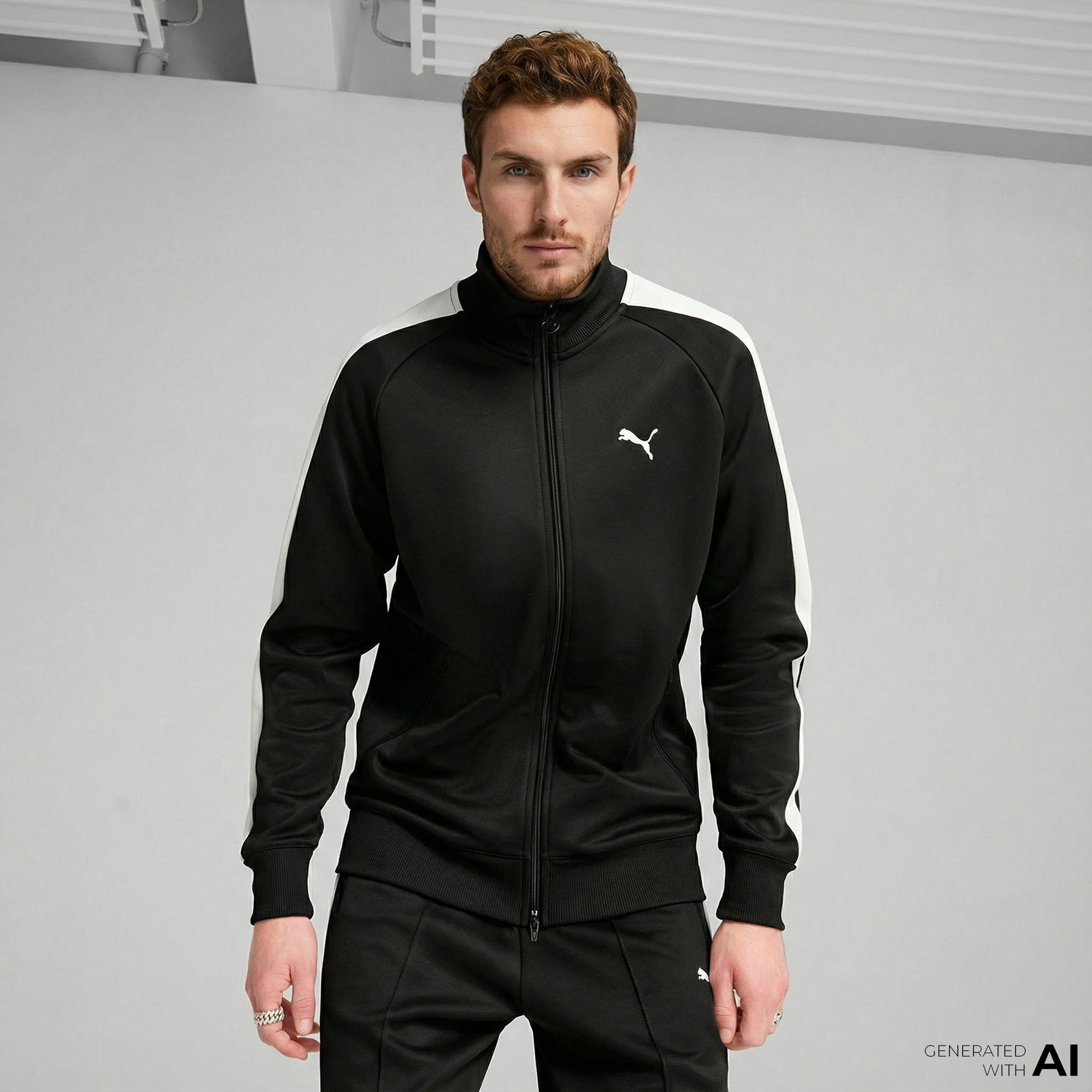 Puma T7 Always On Track Erkek Siyah Ceket