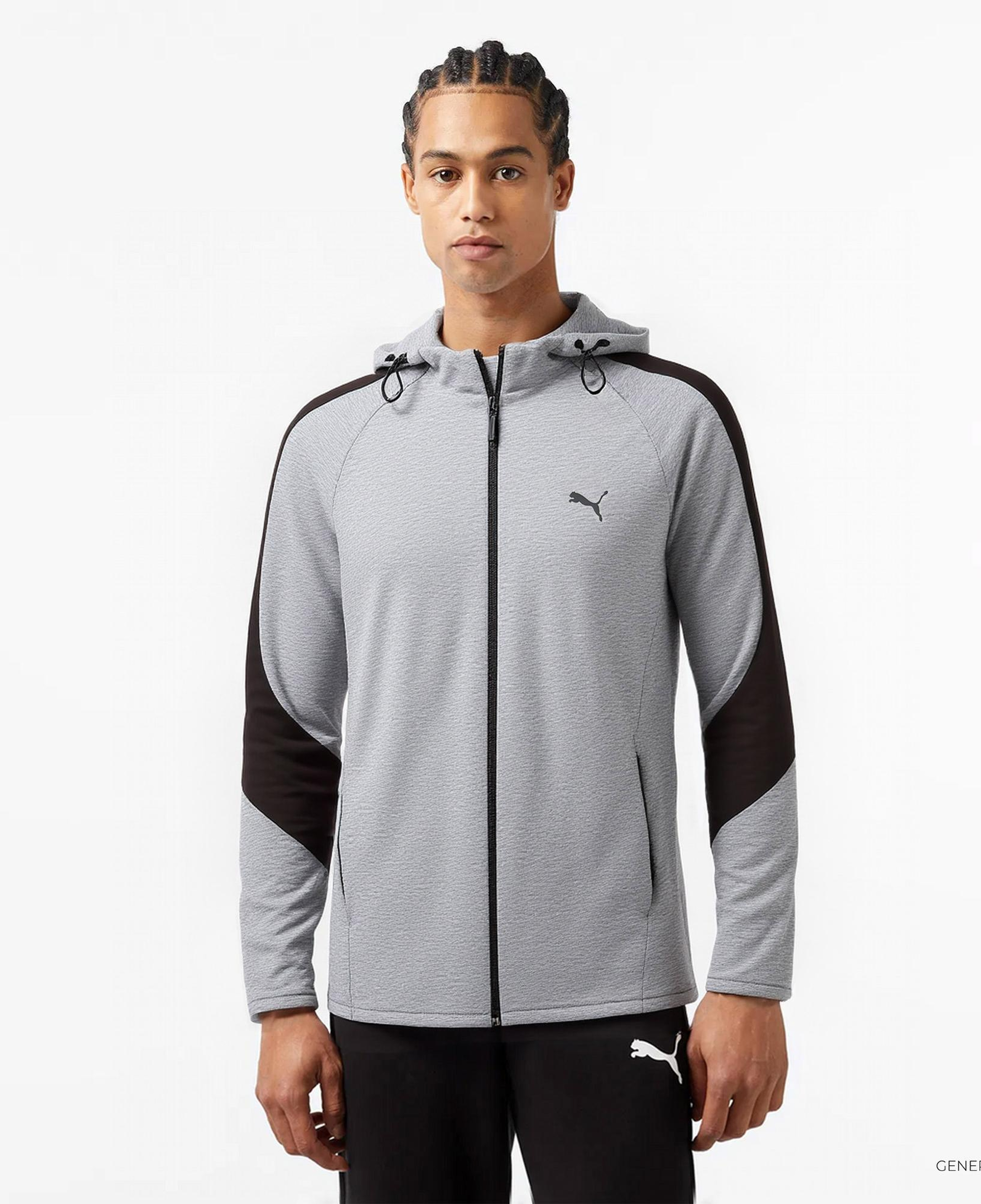 Puma Evostrıpe Core Fz Erkek Gri Ceket