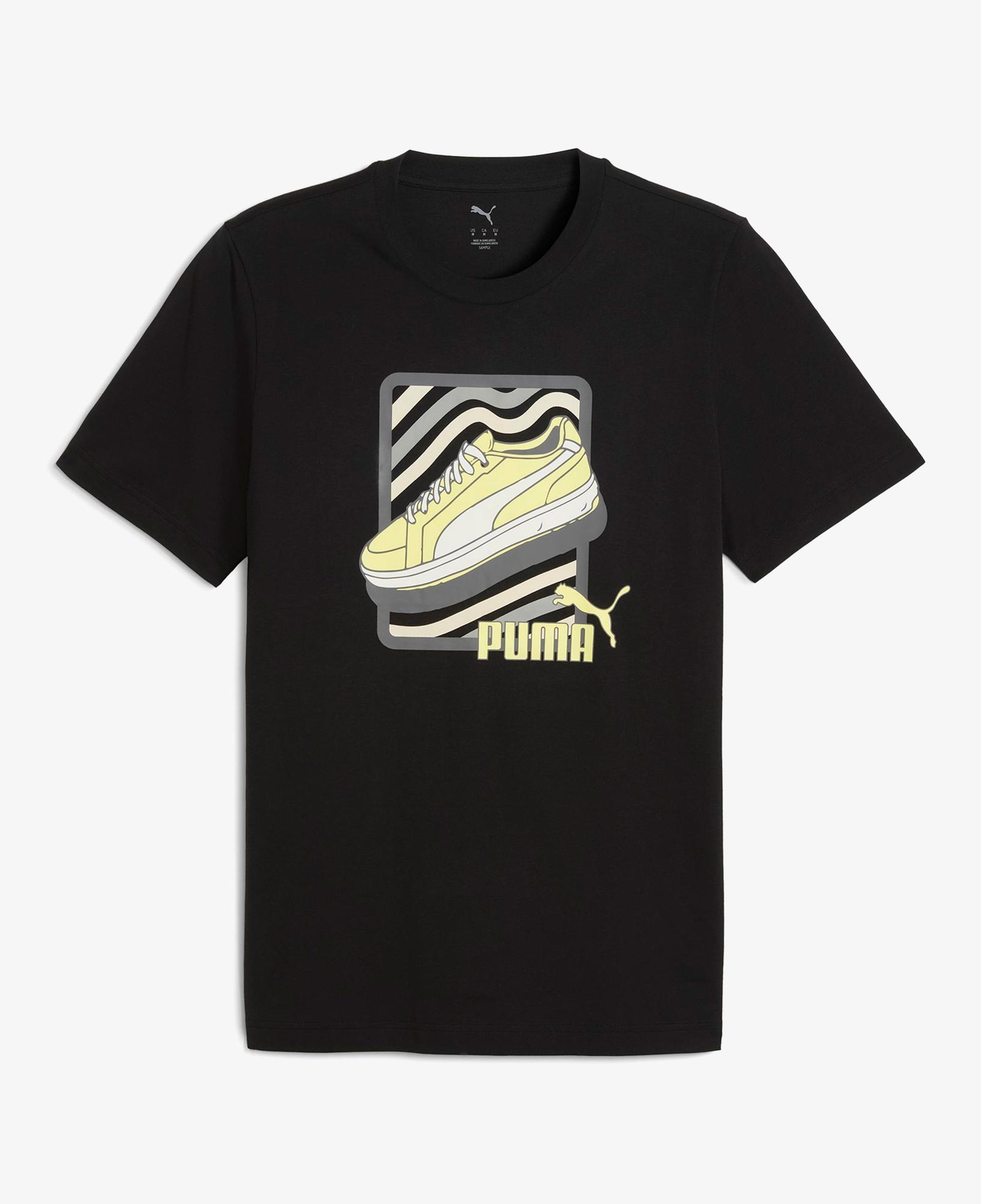 Puma Graphic  Erkek Siyah T-Shirt