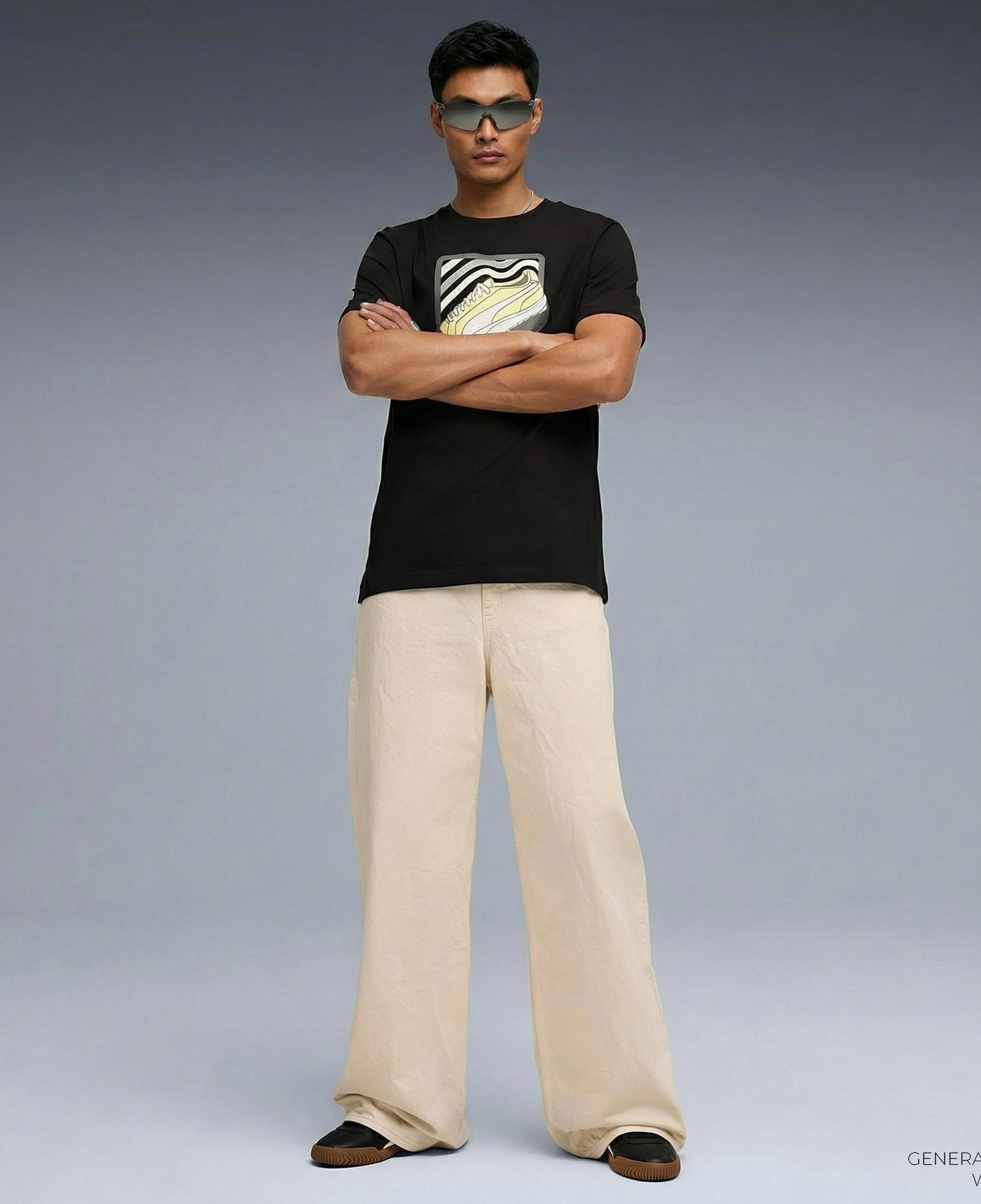 Puma Graphic  Erkek Siyah T-Shirt