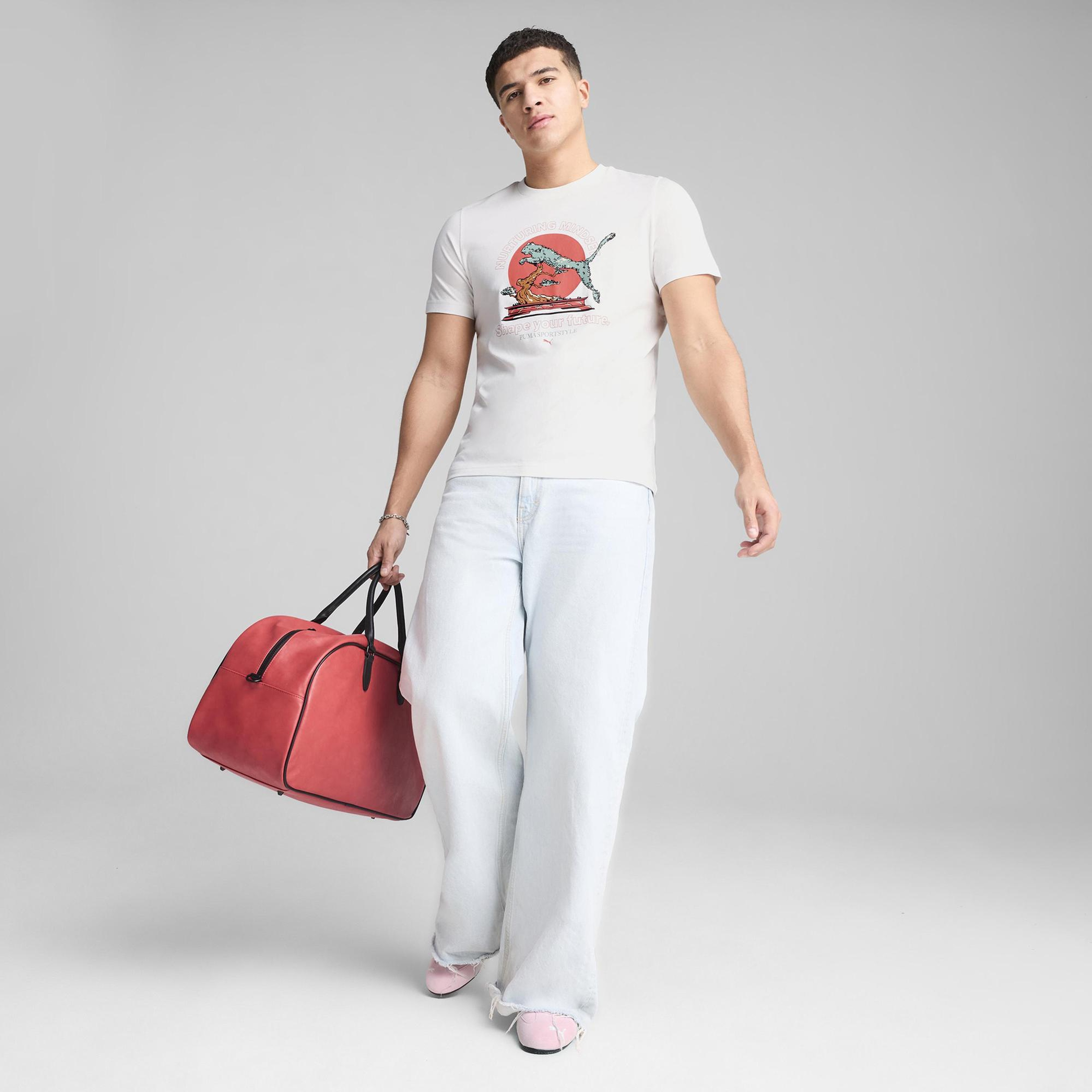 Puma Graphics Bonsai Erkek Beyaz T-Shirt