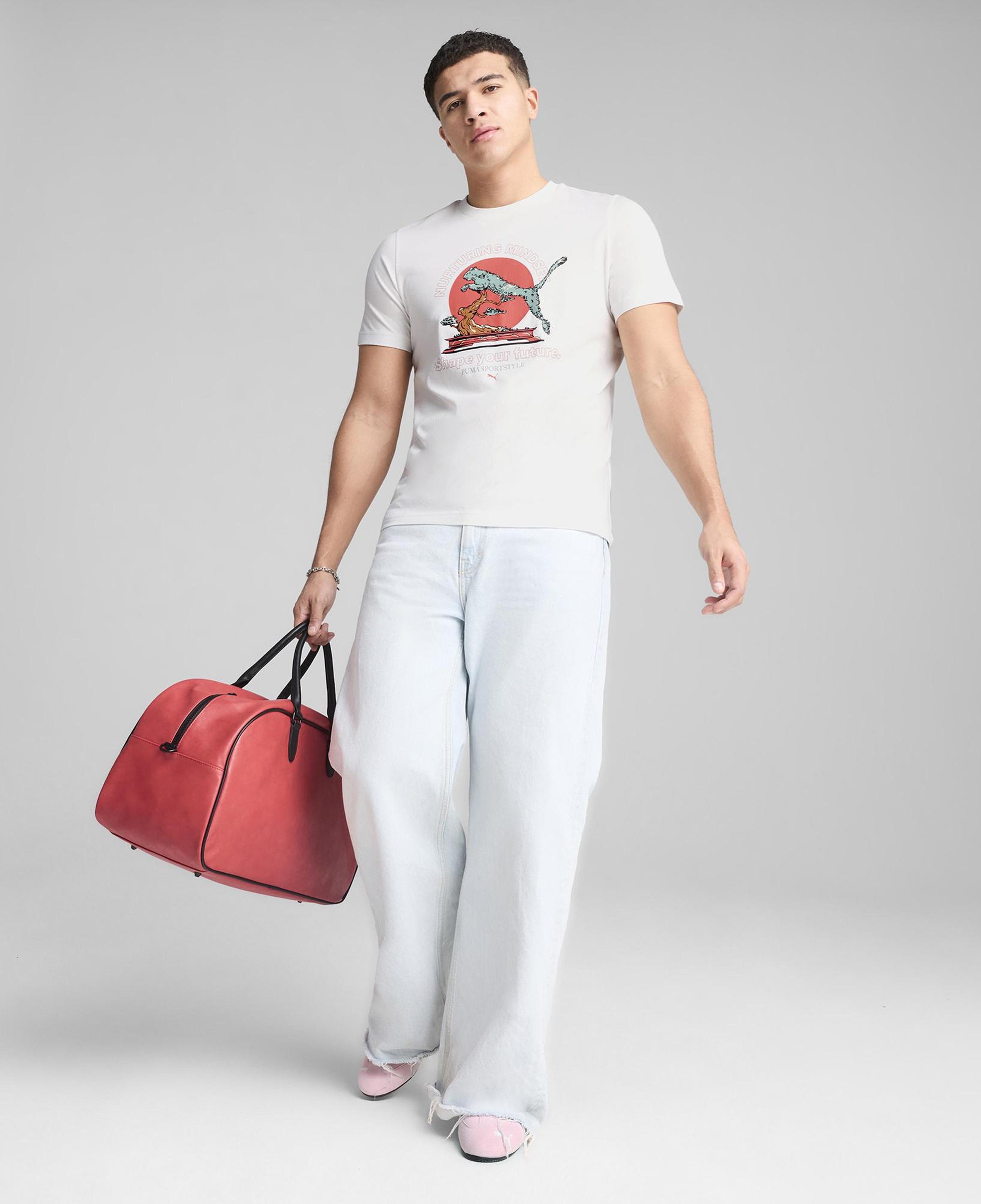 Puma Graphics Bonsai Erkek Beyaz T-Shirt