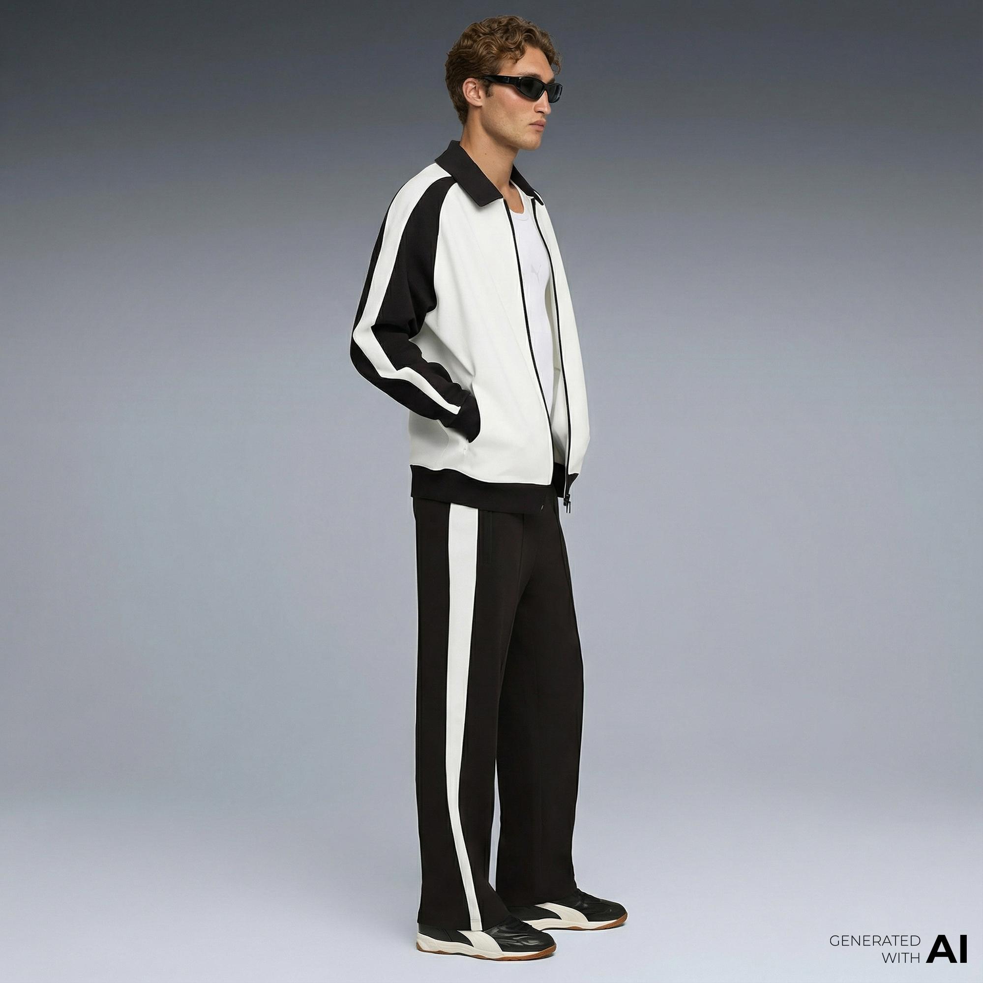 Puma T7 Relaxed Track s Unisex Siyah Eşofman Altı