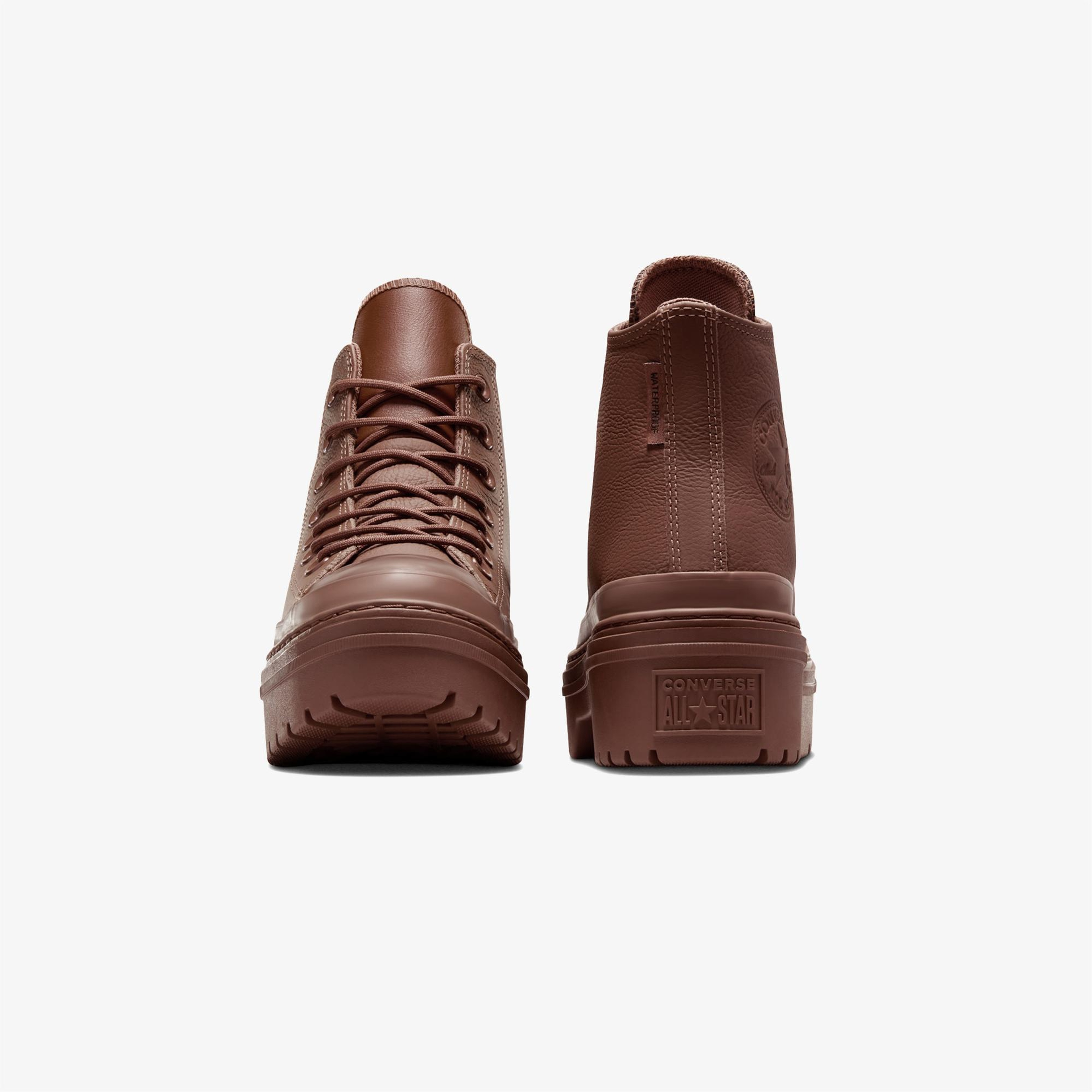 Converse Chuck Taylor All Star Lugged Heel Kadın Kahverengi Deri Platform Bot