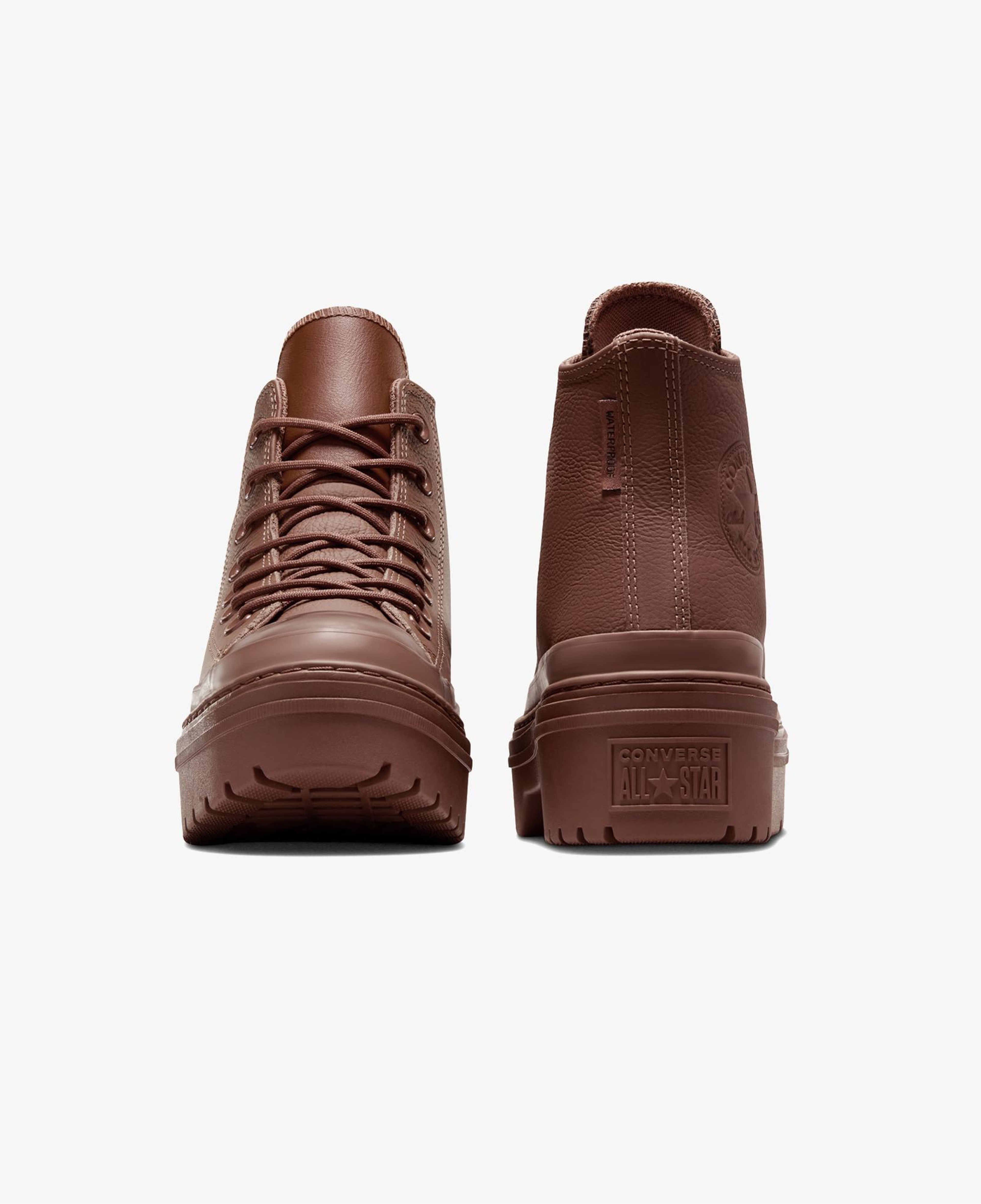 Converse Chuck Taylor All Star Lugged Heel Kadın Kahverengi Deri Platform Bot