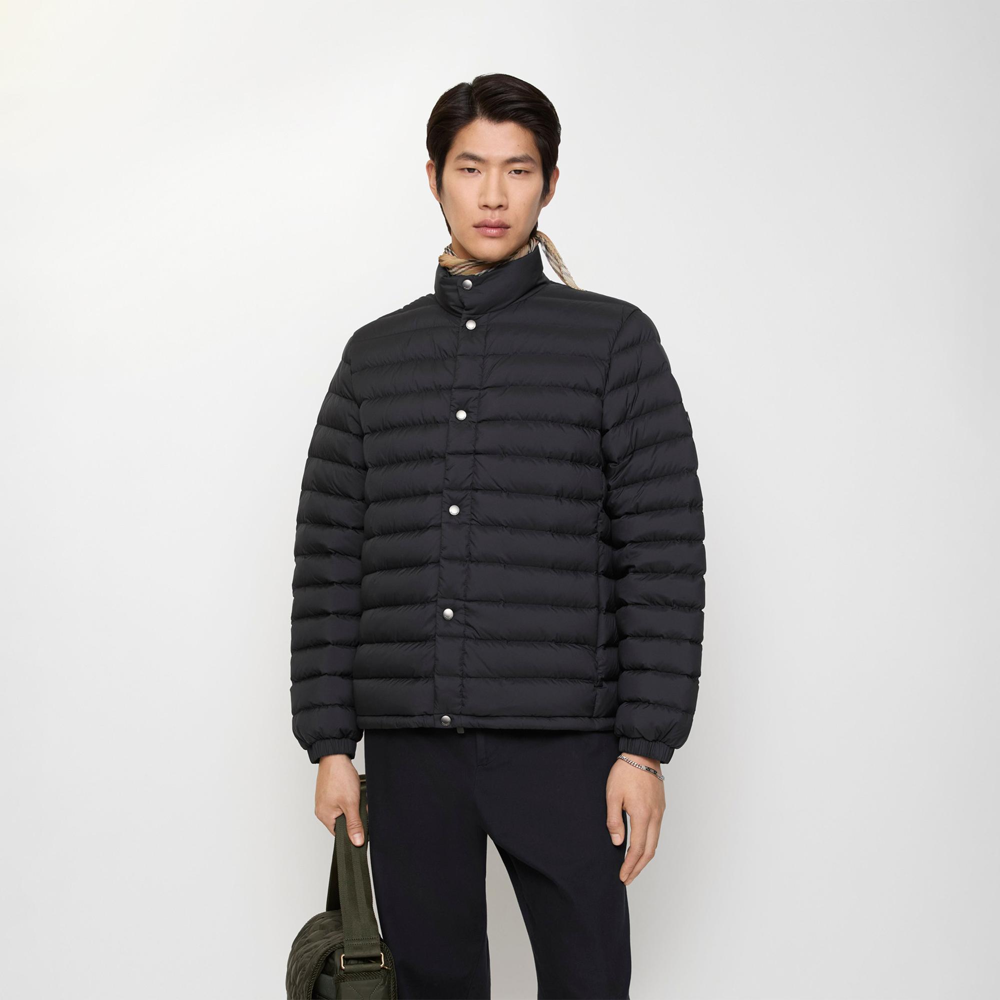 Burberry Nylon Puffer Erkek Siyah Mont