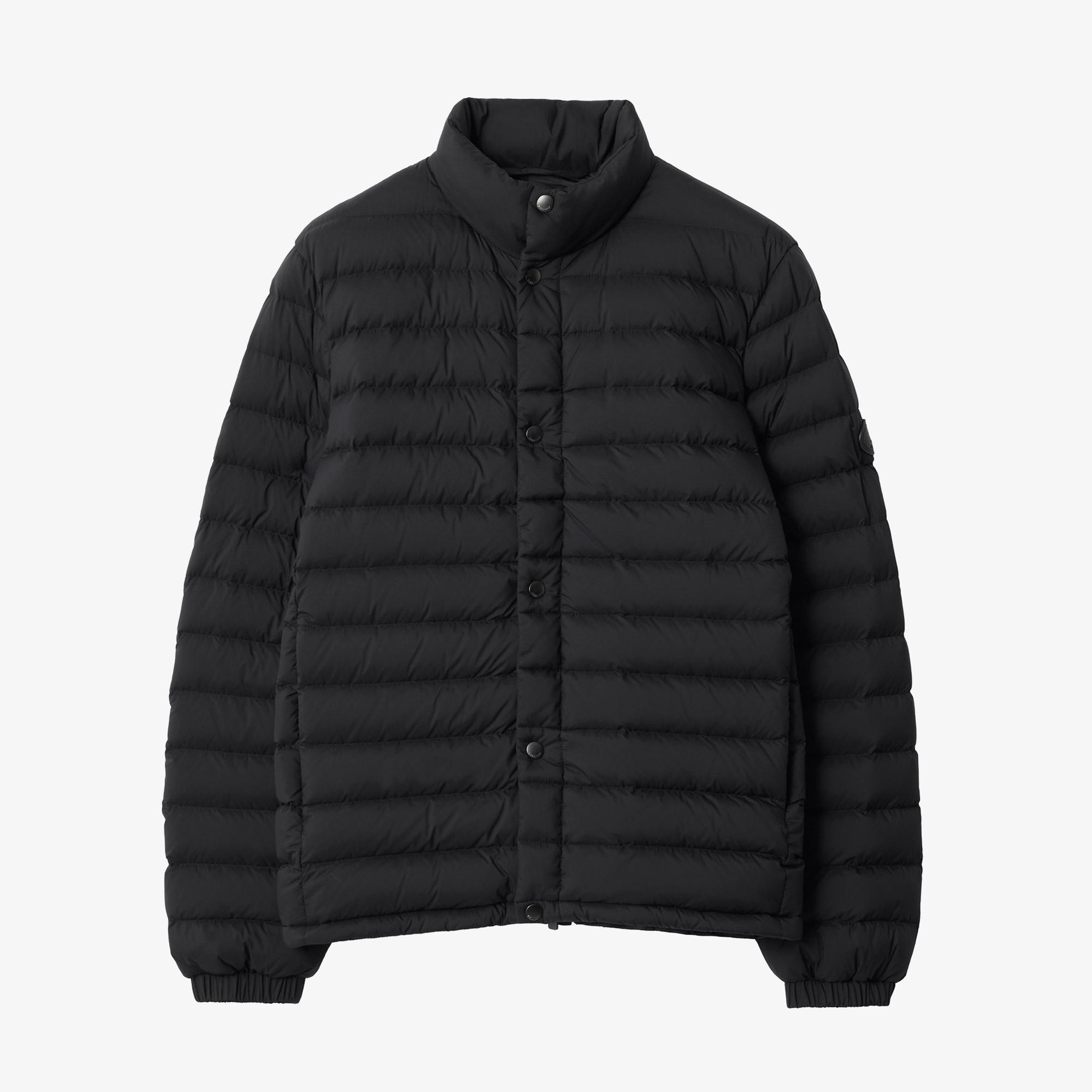 Burberry Nylon Puffer Erkek Siyah Mont