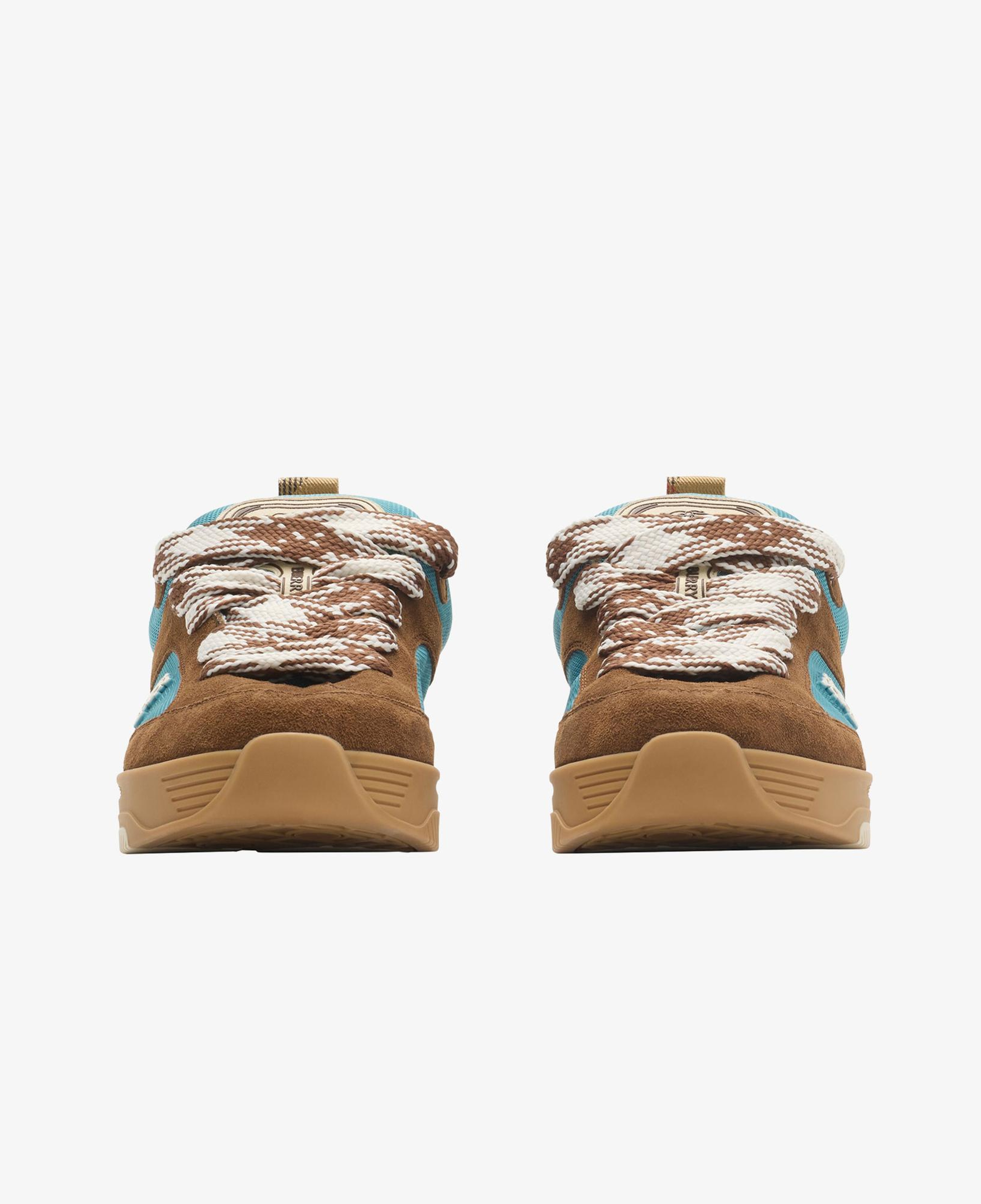 Burberry Suede And Mesh Arc Erkek Kahverengi Sneaker