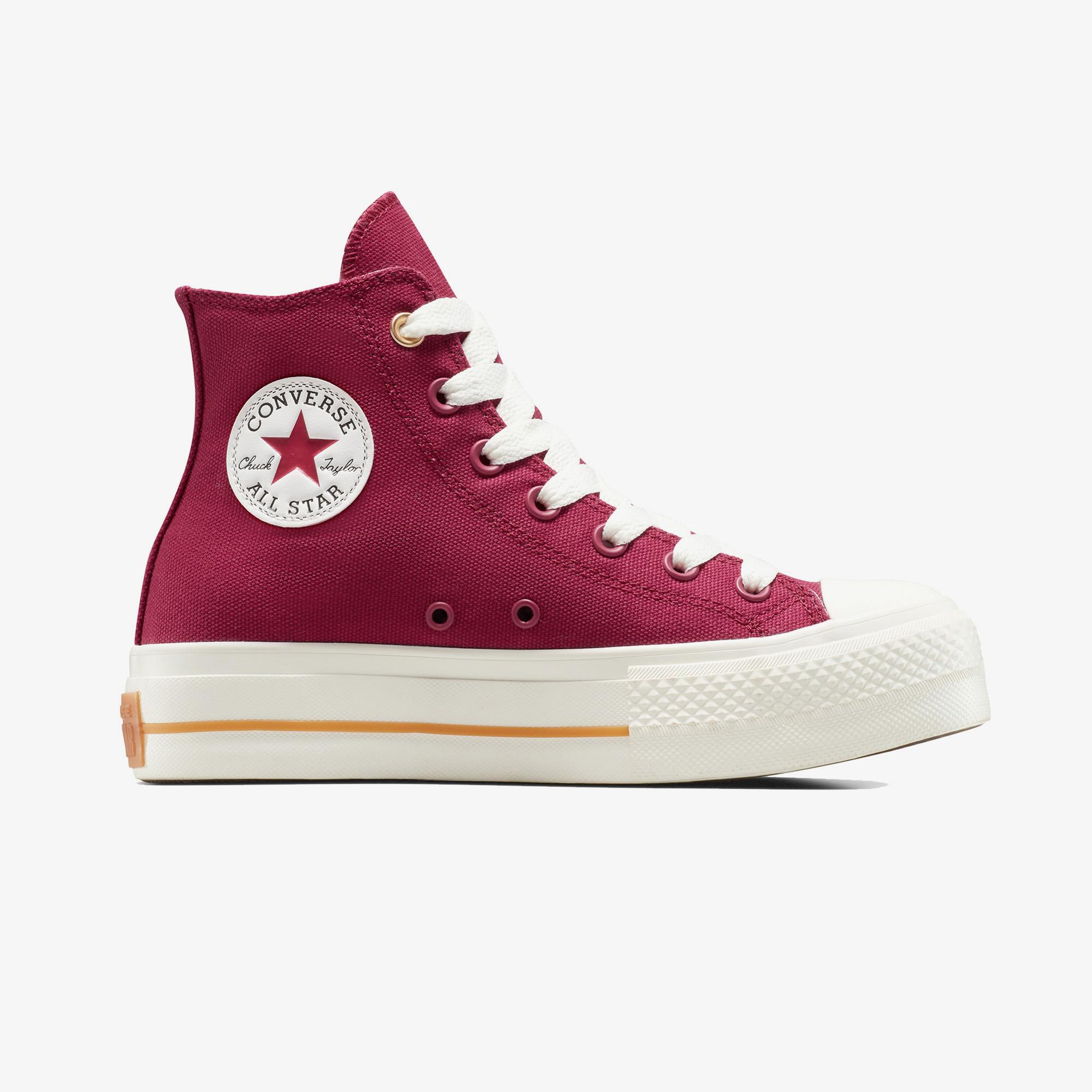 Converse Chuck Taylor All Star Lift Platform Kadın Bordo Sneaker