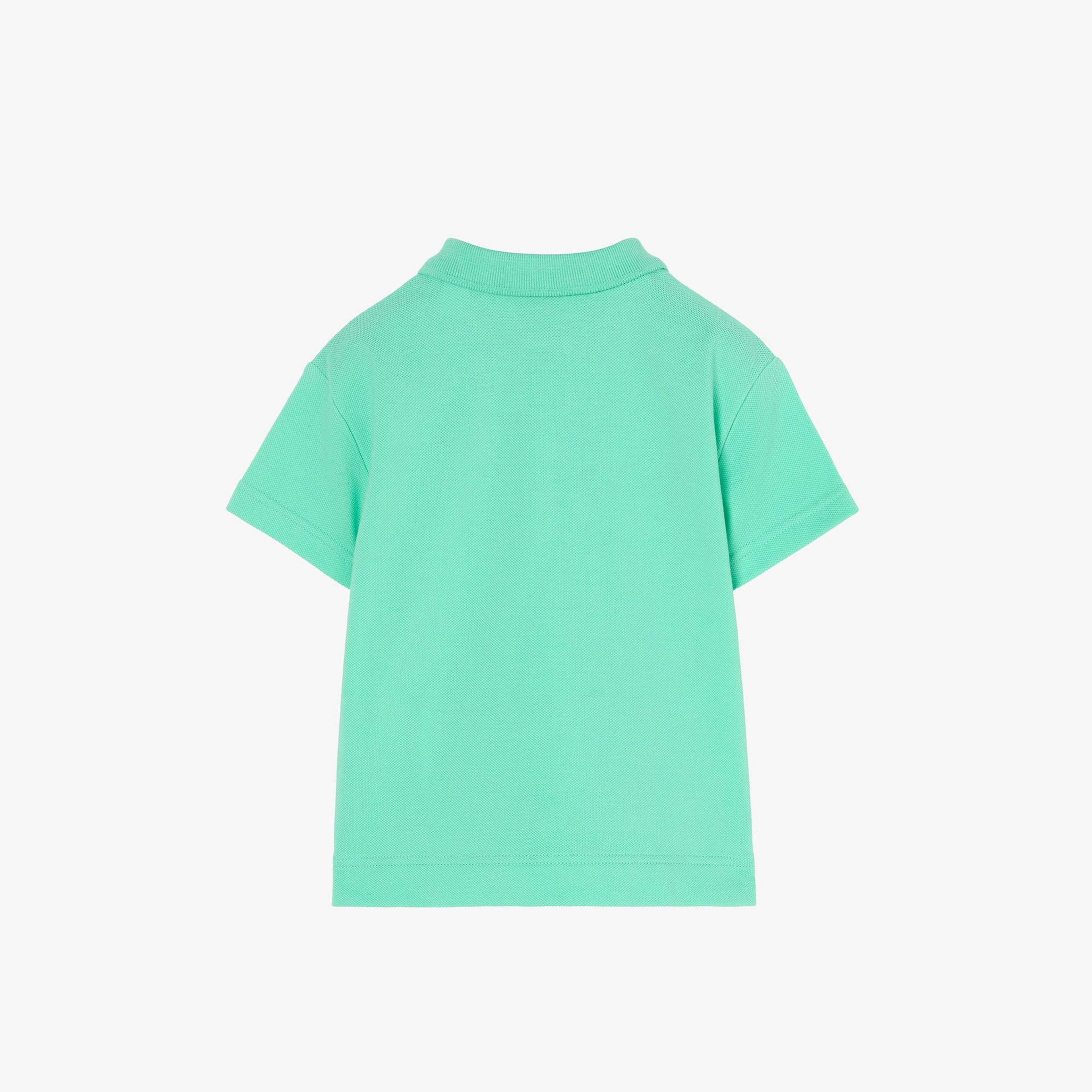 Burberry Cotton Piqua Çocuk Yeşil Polo
