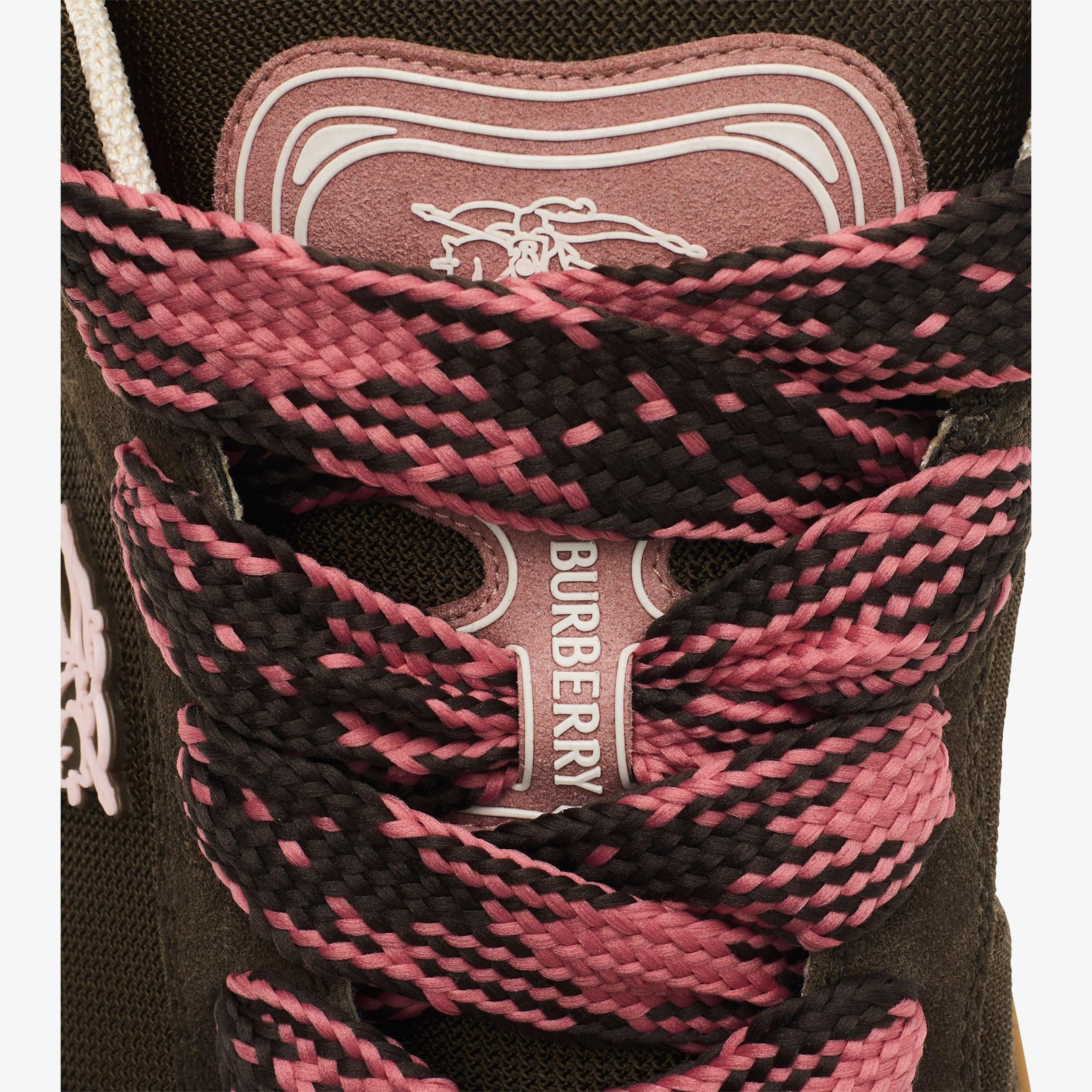 Burberry Suede And Mesh Arc Erkek Kahverengi Sneaker