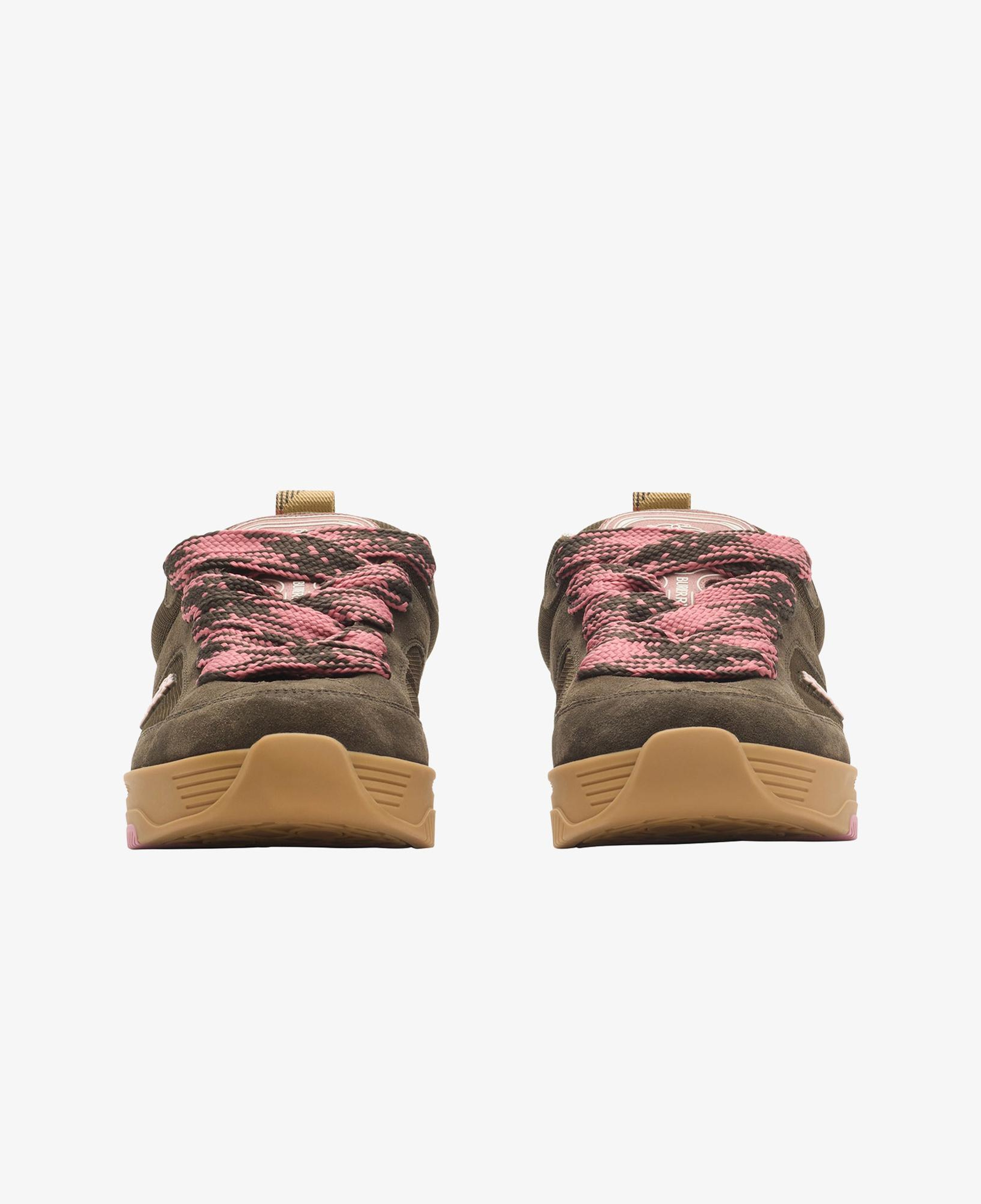 Burberry Suede And Mesh Arc Erkek Kahverengi Sneaker