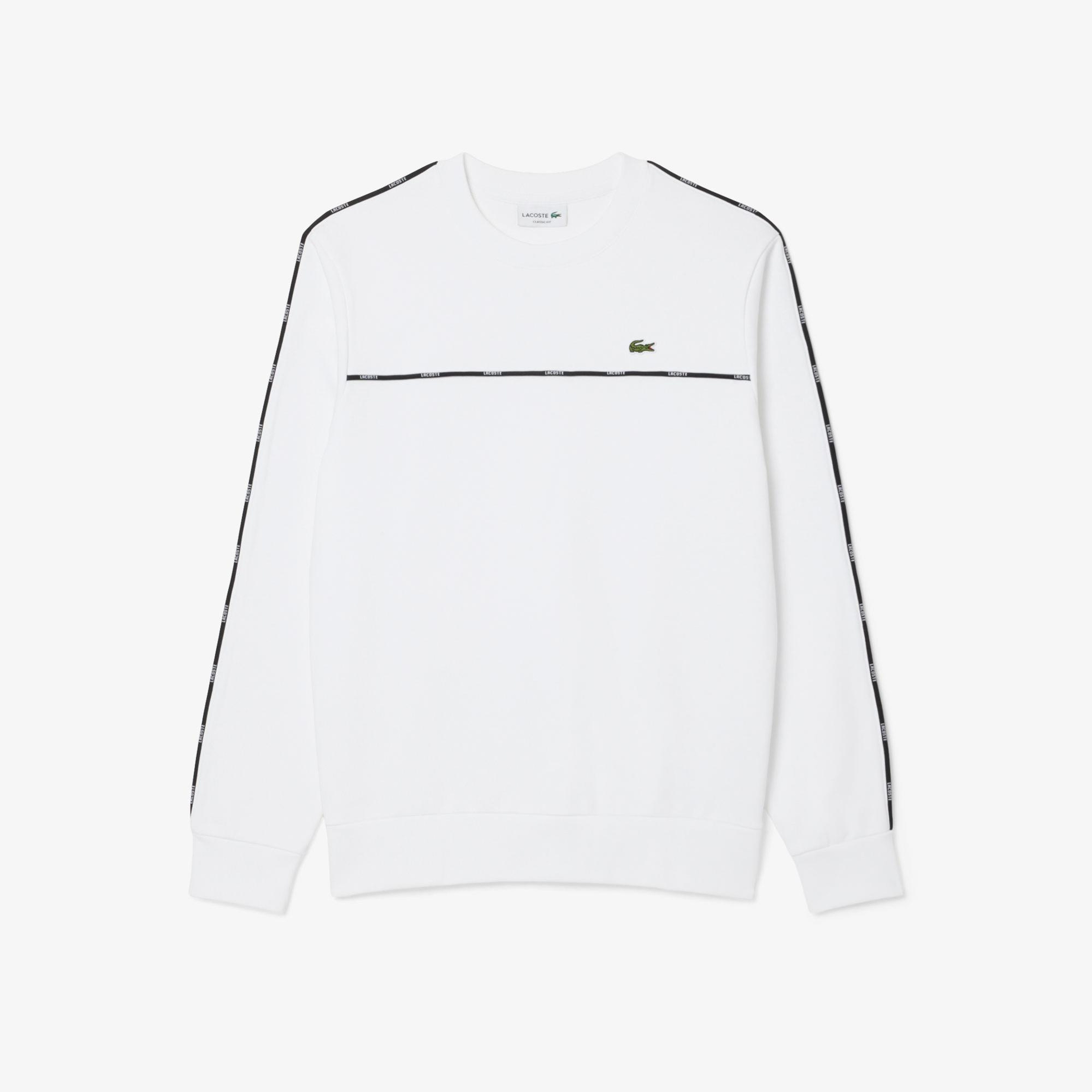 Lacoste Erkek Classic Fit Beyaz Sweatshirt