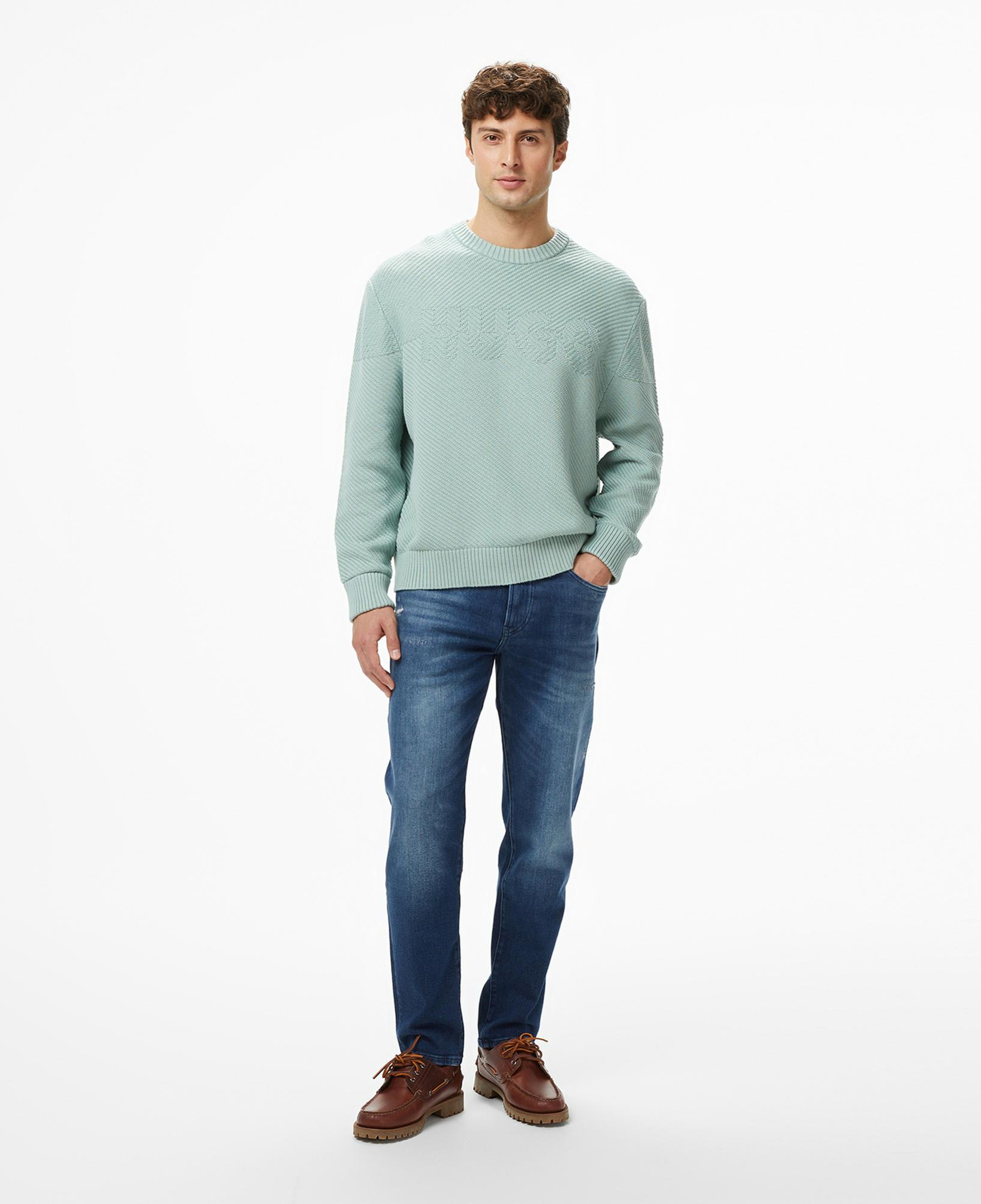 Hugo Splinden Erkek Yeşil Triko