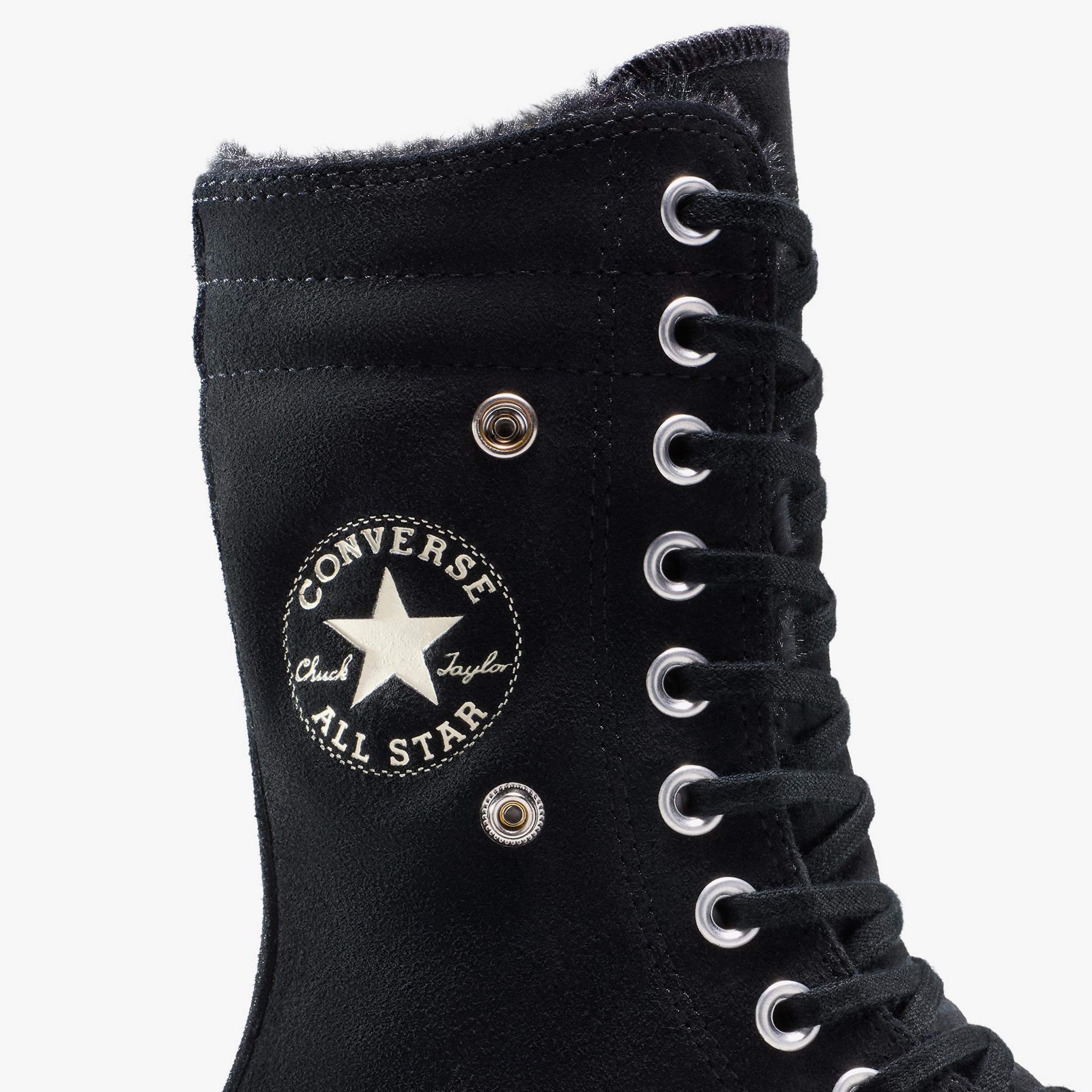 Converse Chuck Taylor All Star Fold Over Lift Kadın Siyah Sneaker