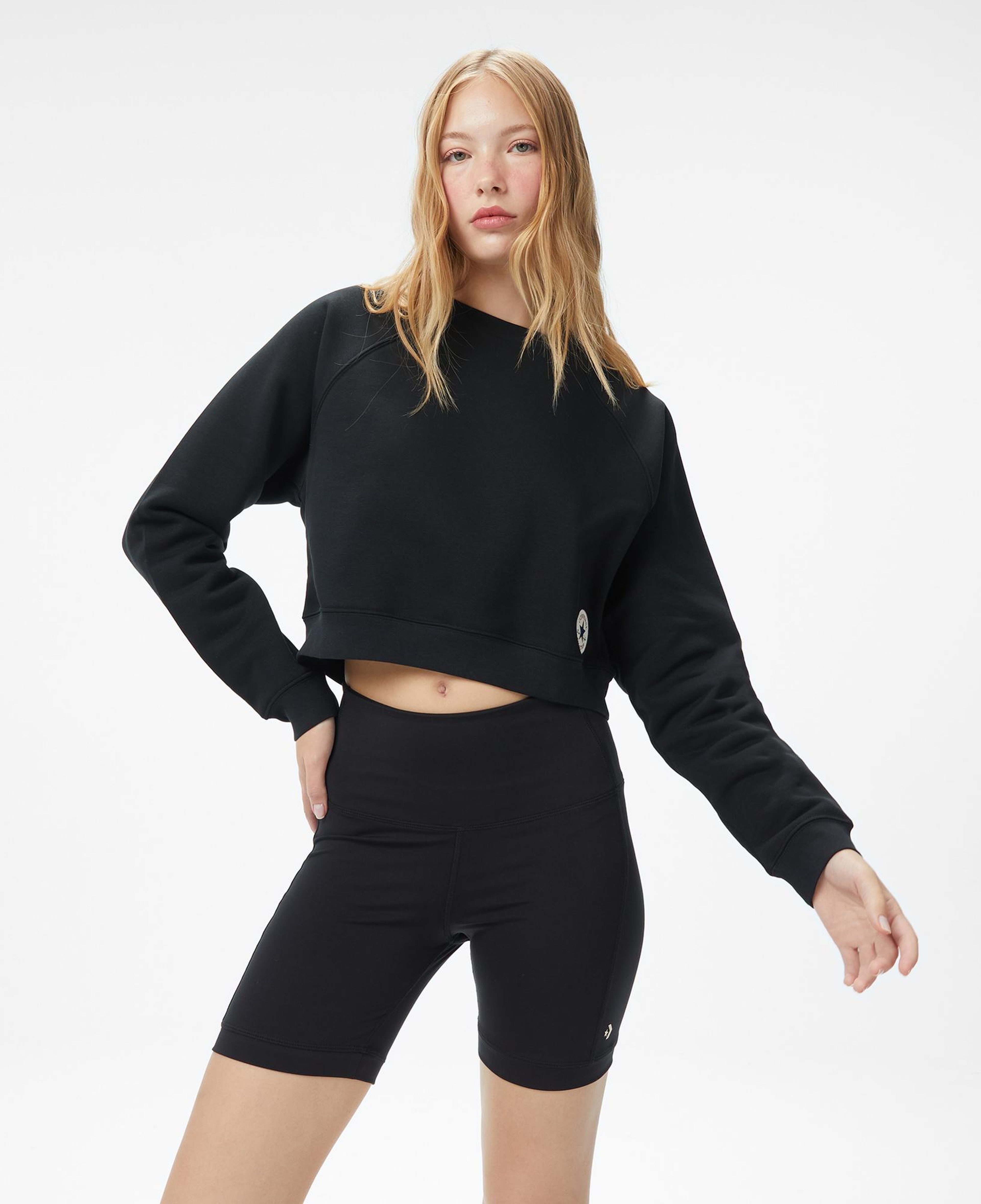 Converse Kadın Siyah Sweatshirt