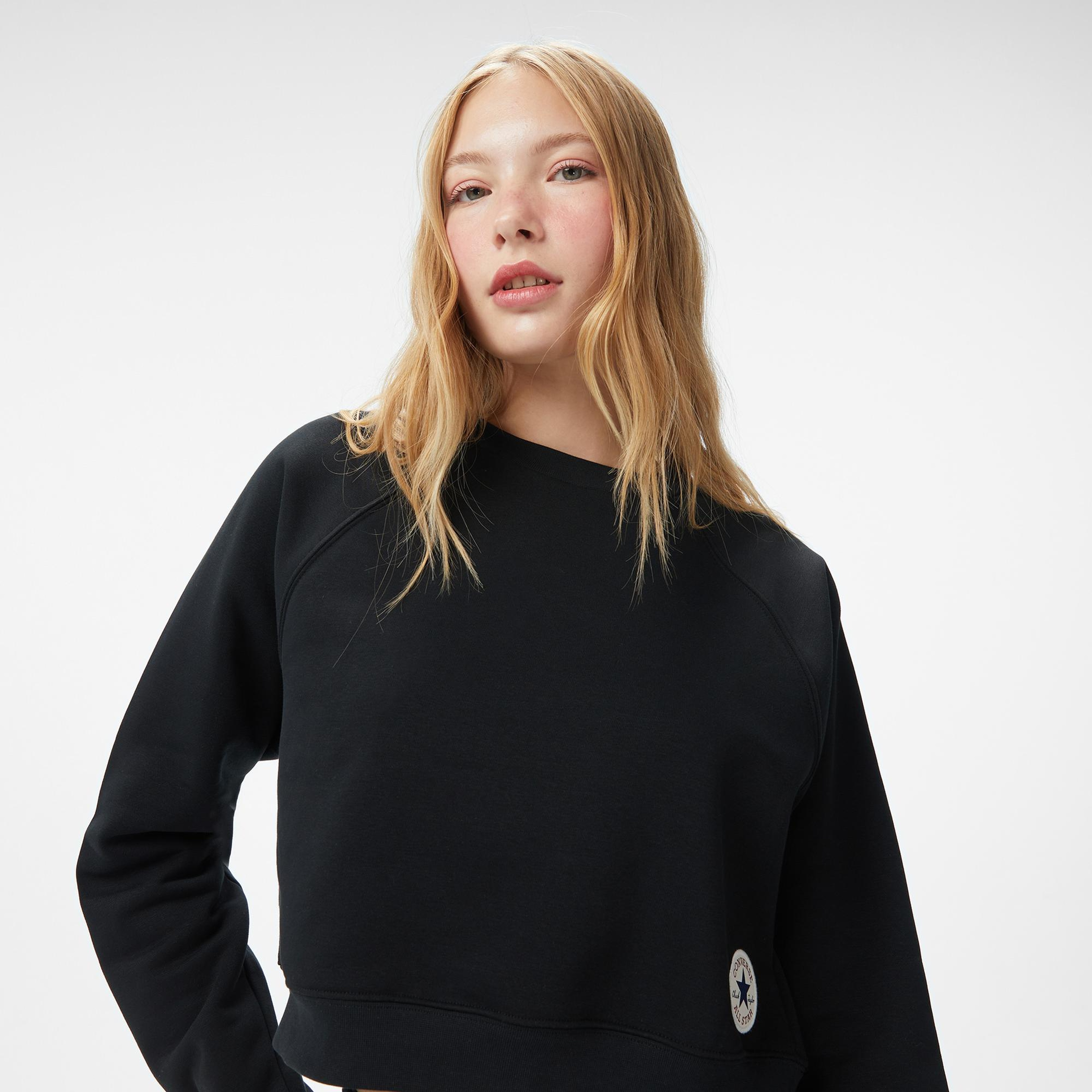 Converse Kadın Siyah Sweatshirt