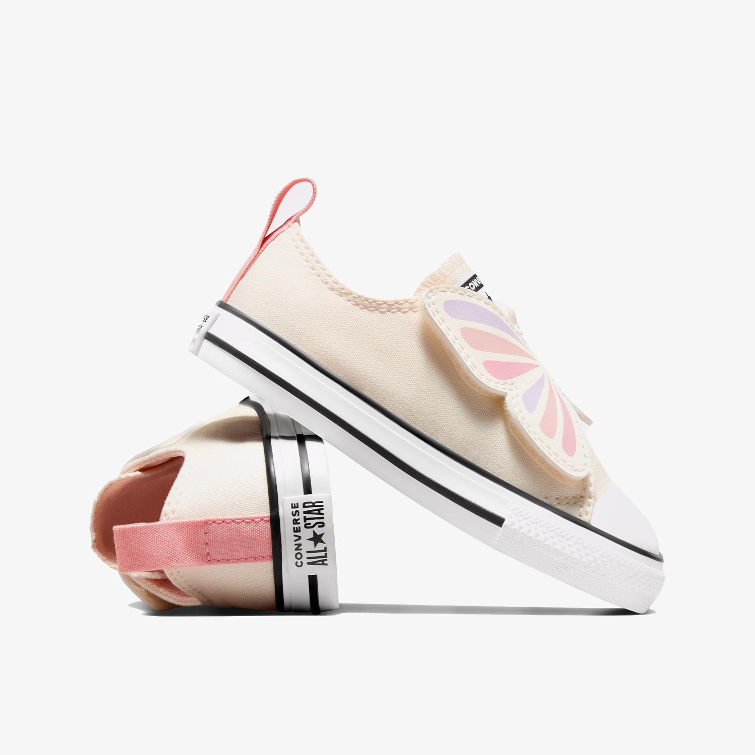 Converse Chuck Taylor All Star Butterflies Çocuk Ekru Sneaker