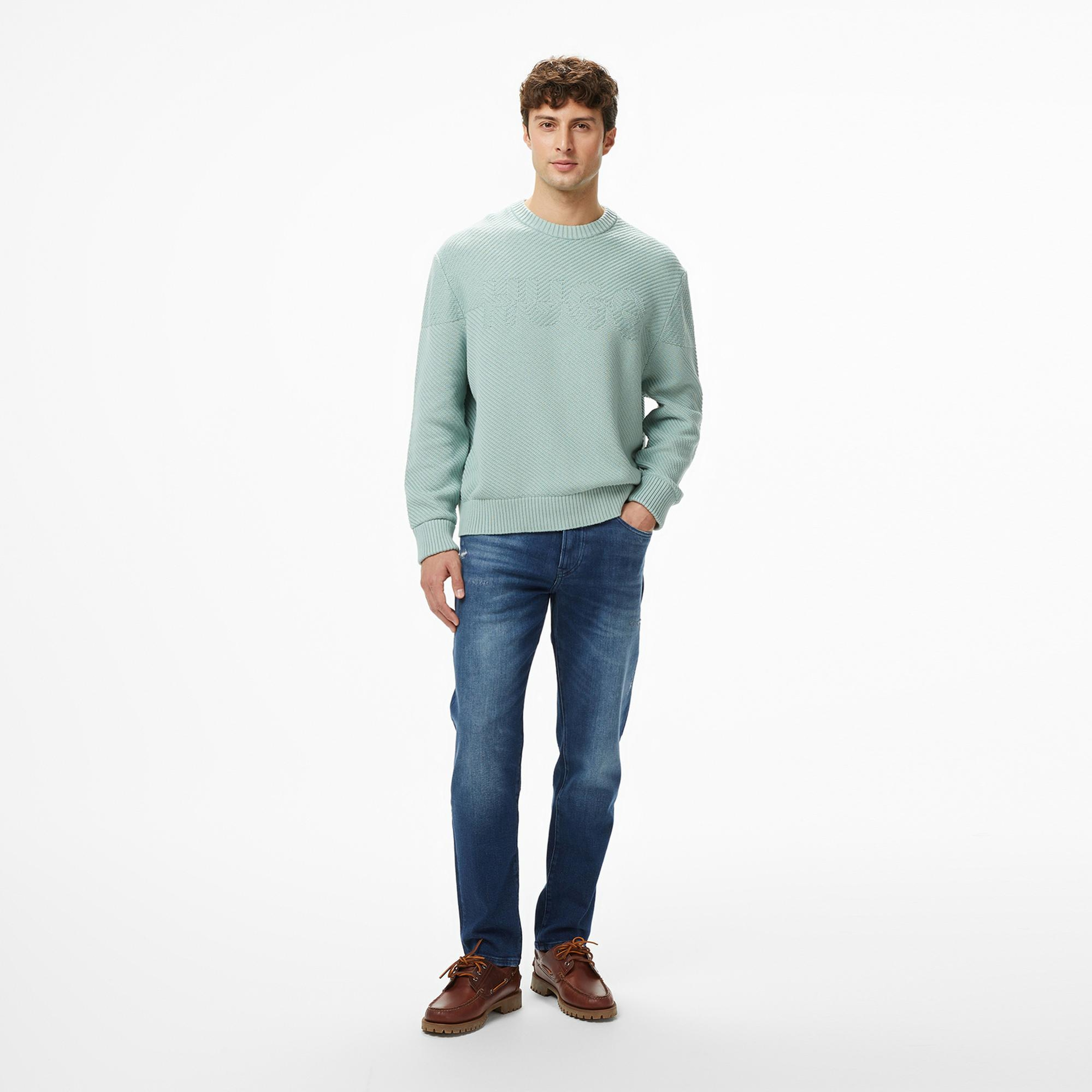 Hugo Splinden Erkek Yeşil Triko