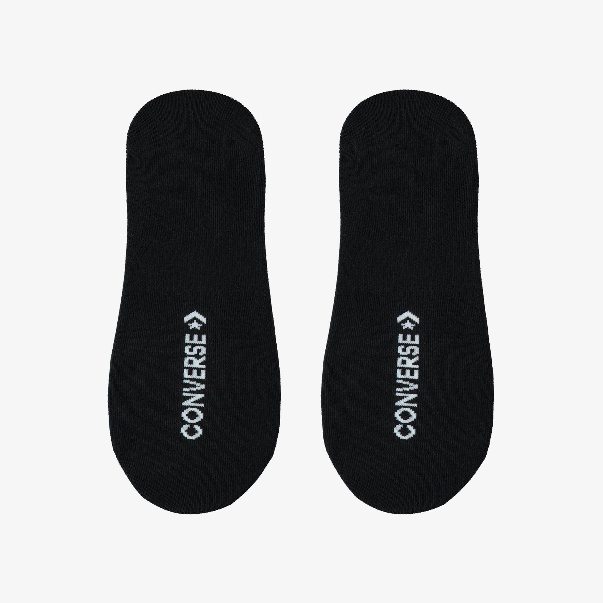 Converse Chuck Taylor Unisex 2'li Siyah Babet Çorap