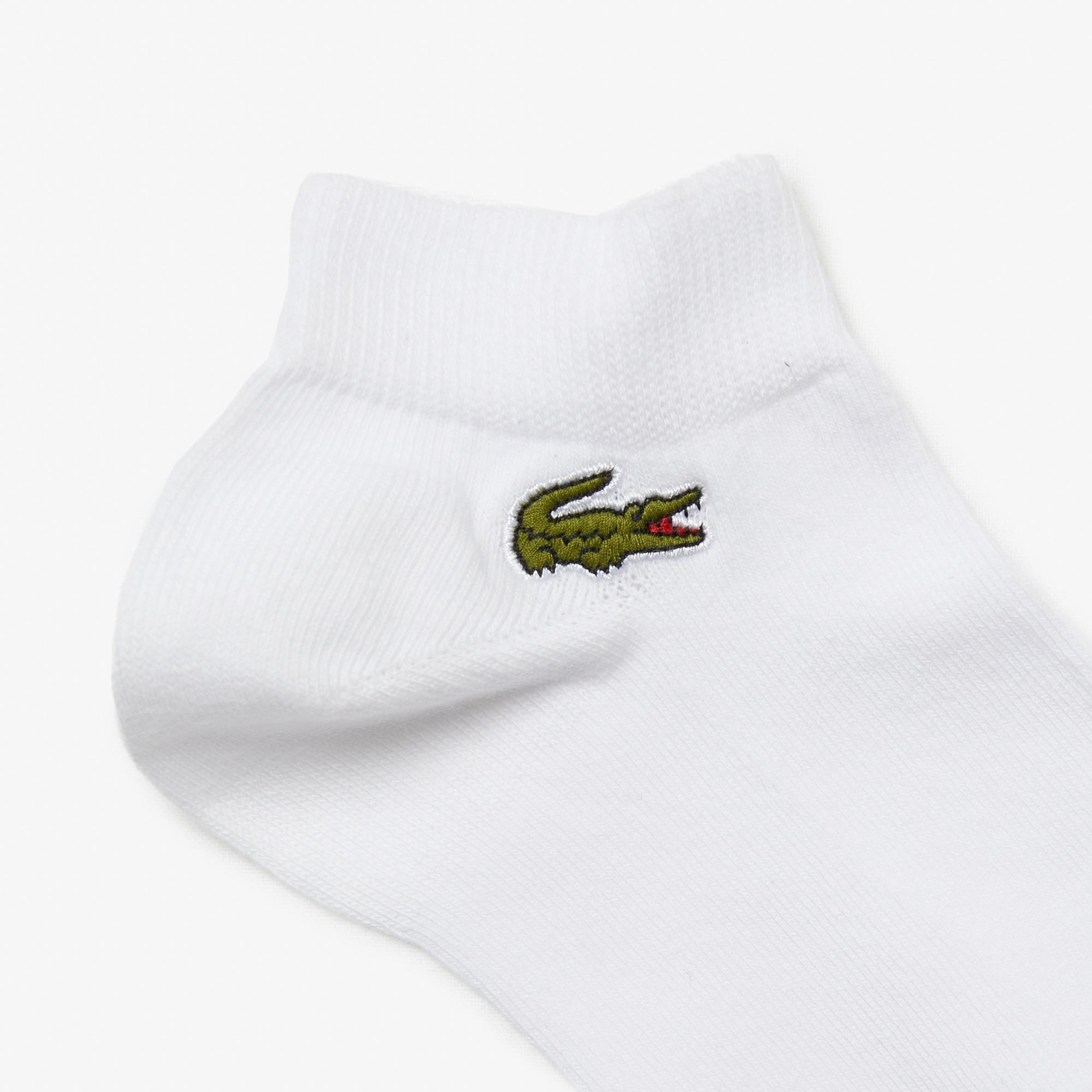 Lacoste Unisex 3'lü Beyaz Çorap
