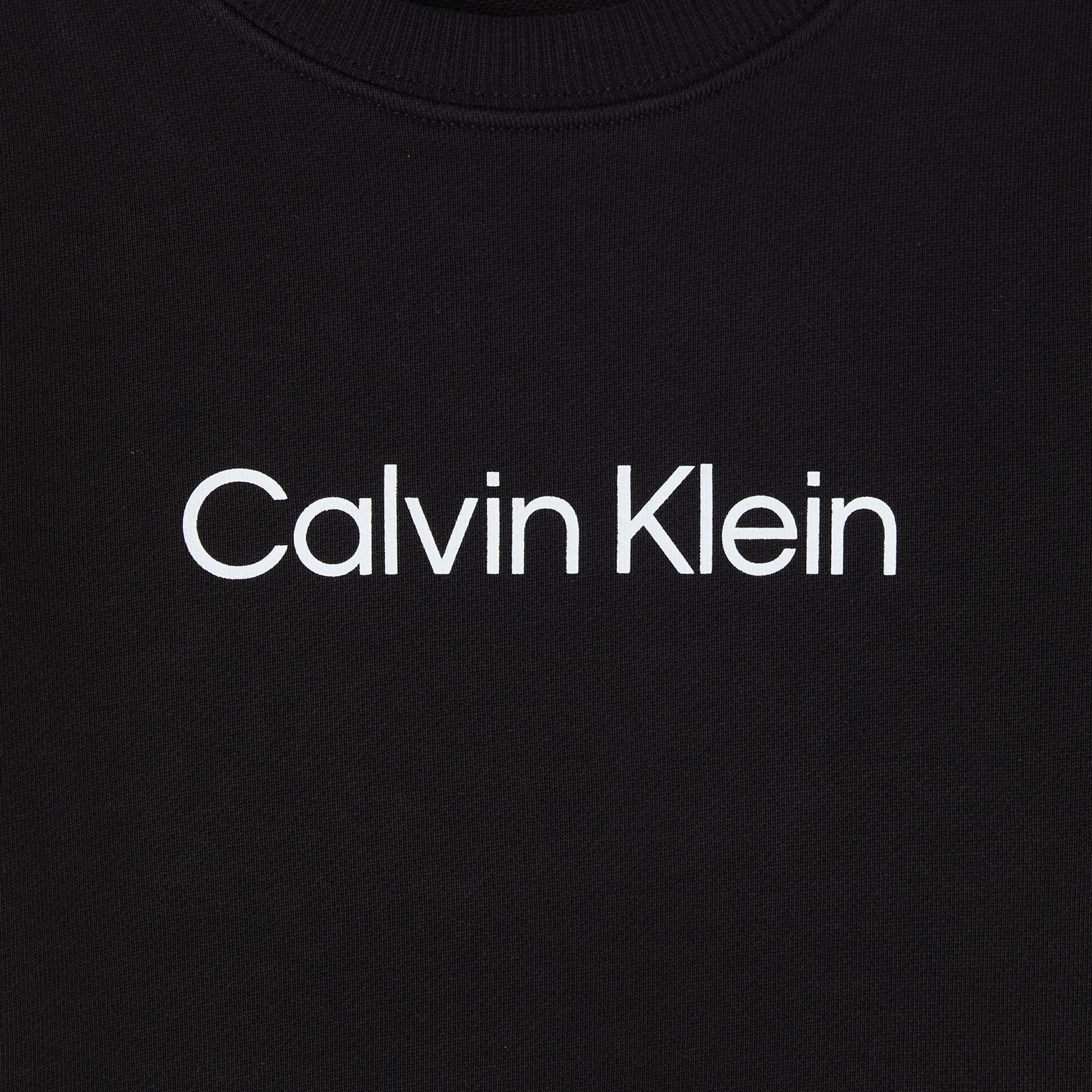 Calvin Klein Logo Regular Çocuk Siyah Sweatshirt