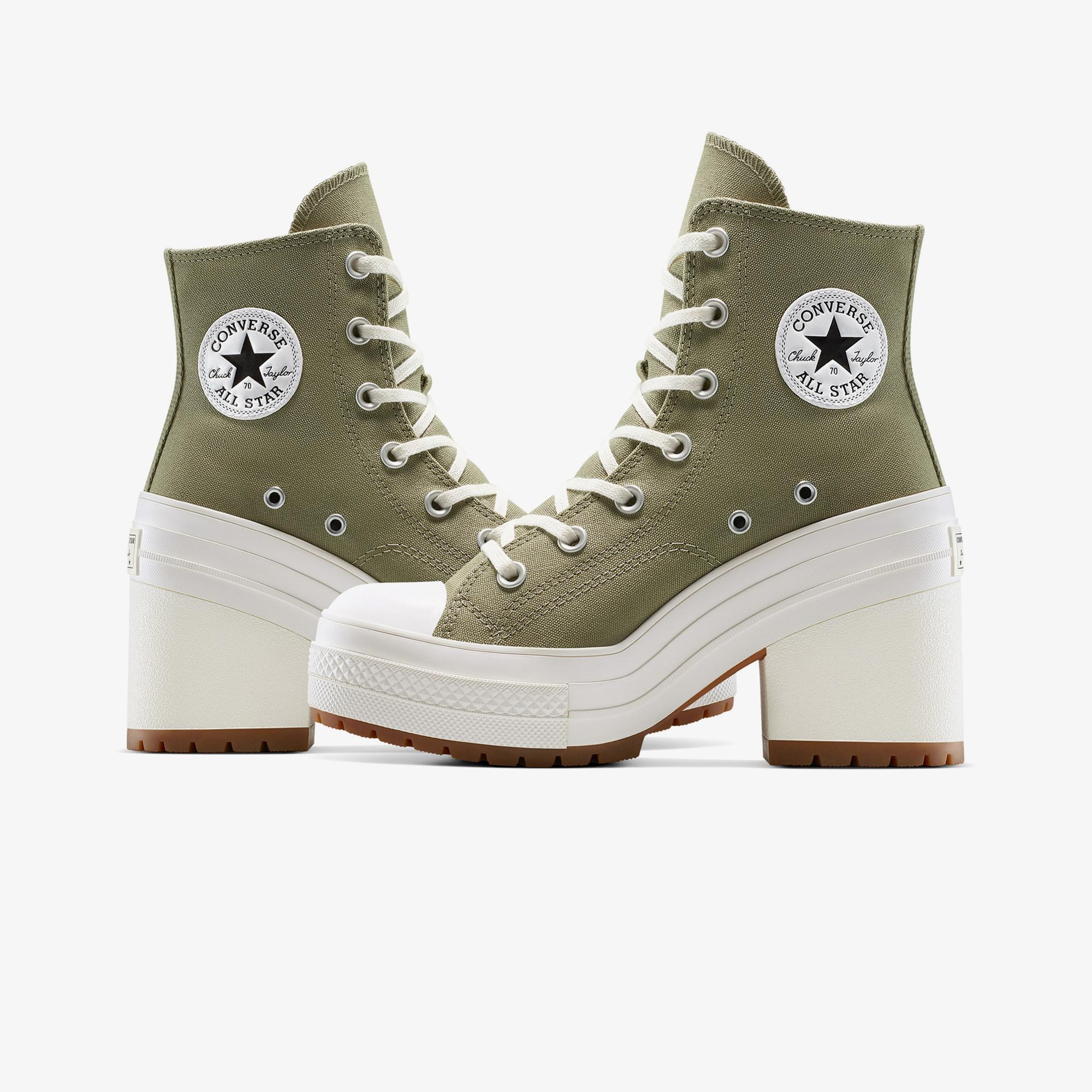 Converse Chuck 70 De Luxe Platform Unisex Haki Sneaker