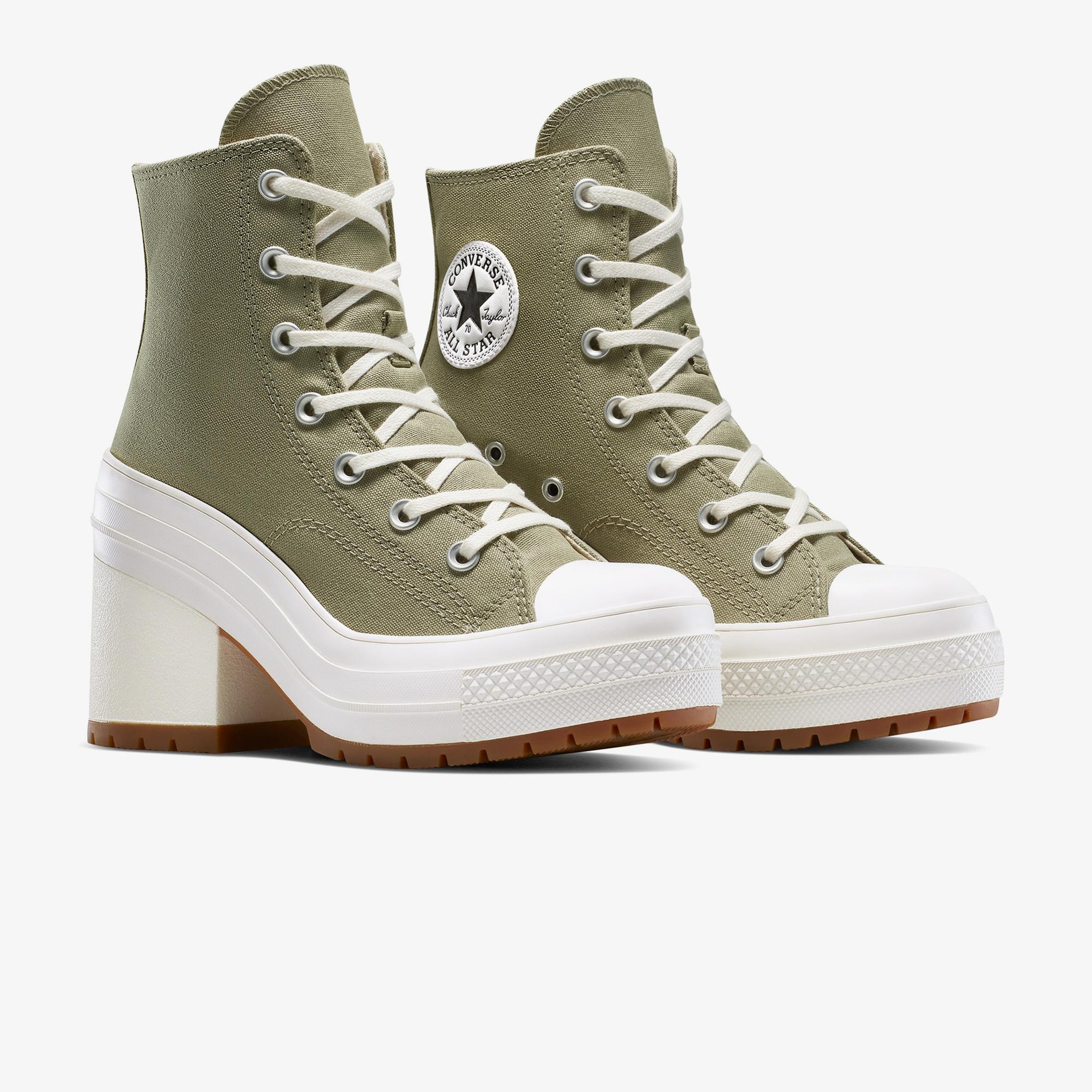 Converse Chuck 70 De Luxe Platform Unisex Haki Sneaker