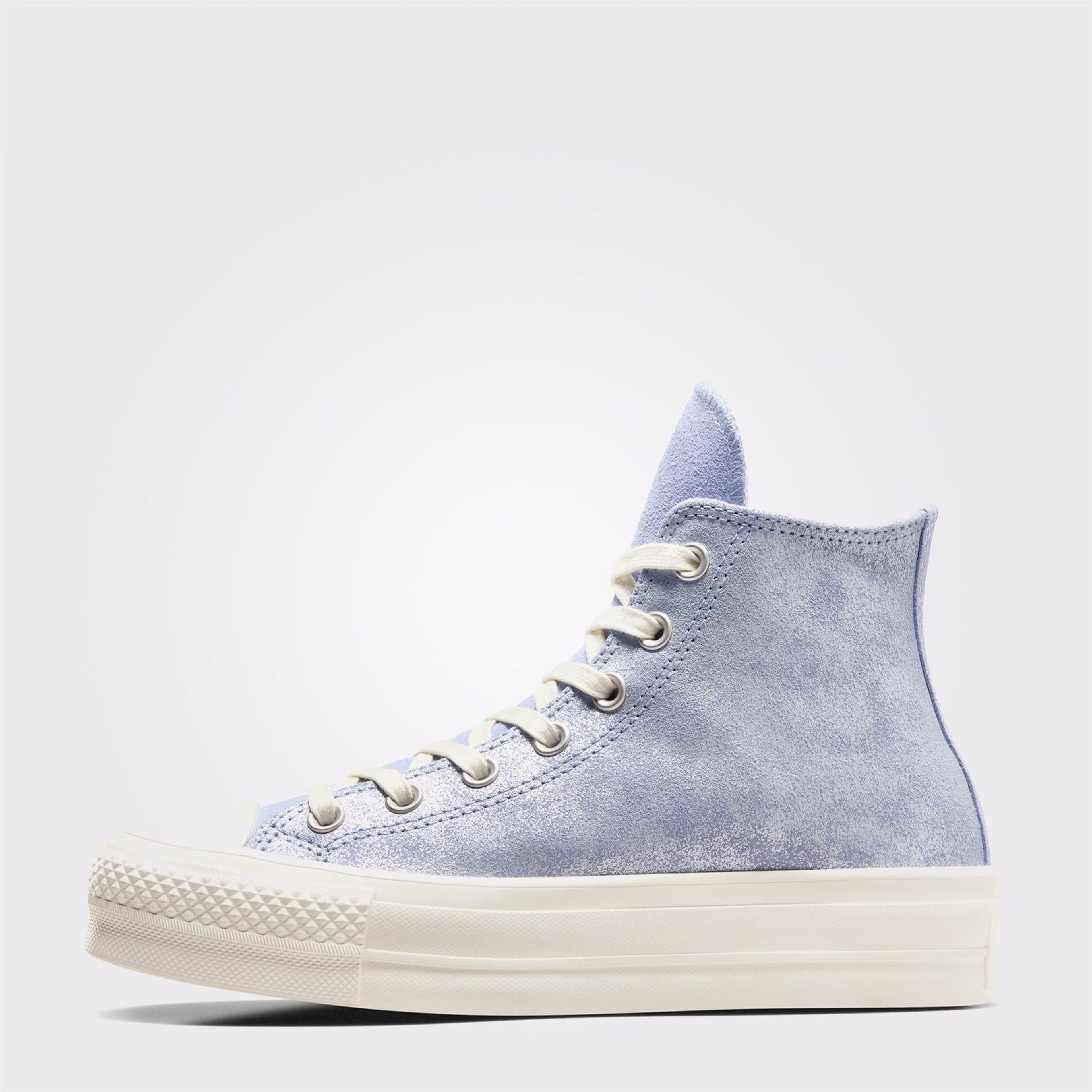 Converse Chuck Taylor All Star Lift Kadın Lila Süet Platform Sneaker