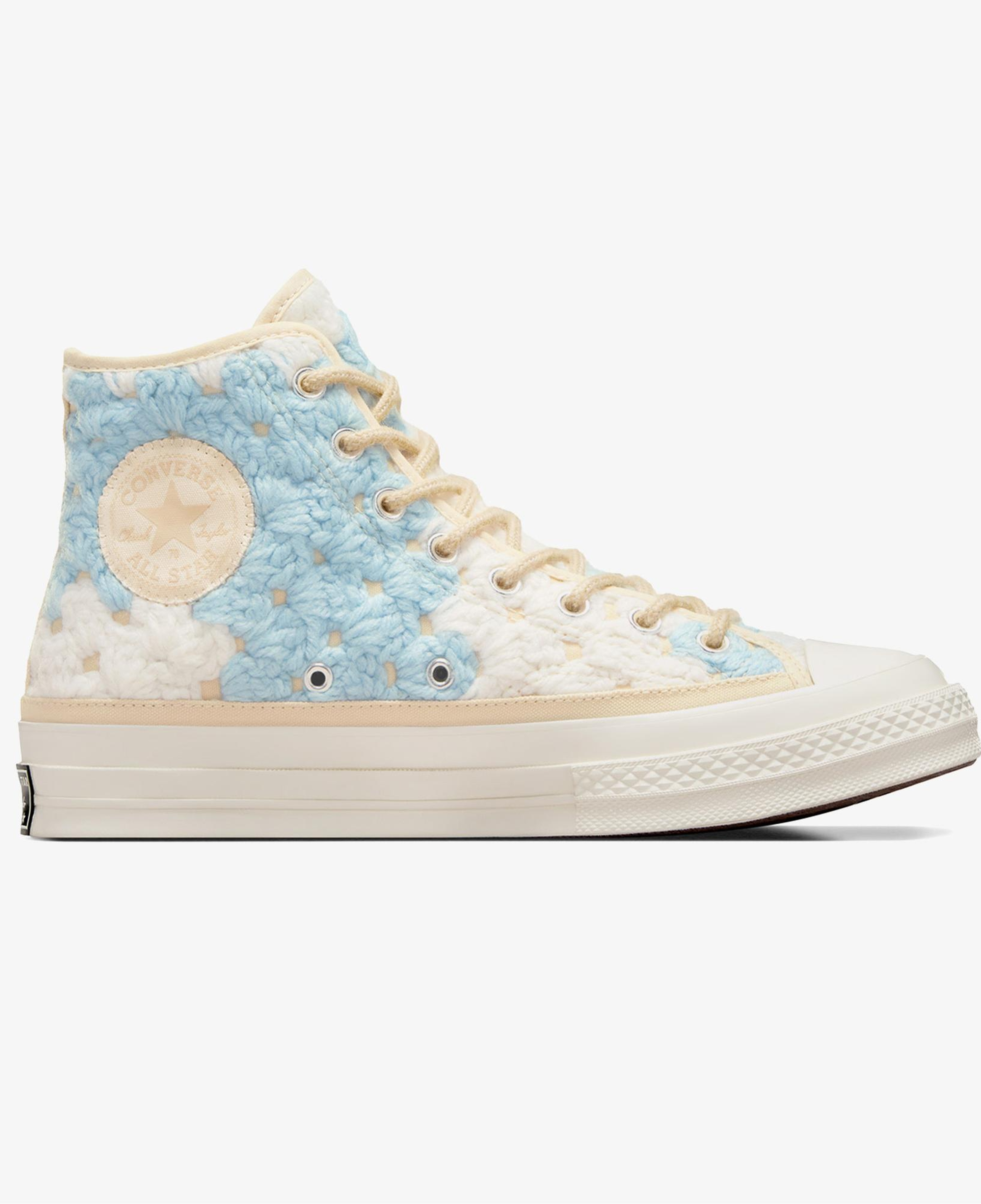 Converse Upcycle Crochet Blankets Chuck 70 Unisex Mavi Sneaker