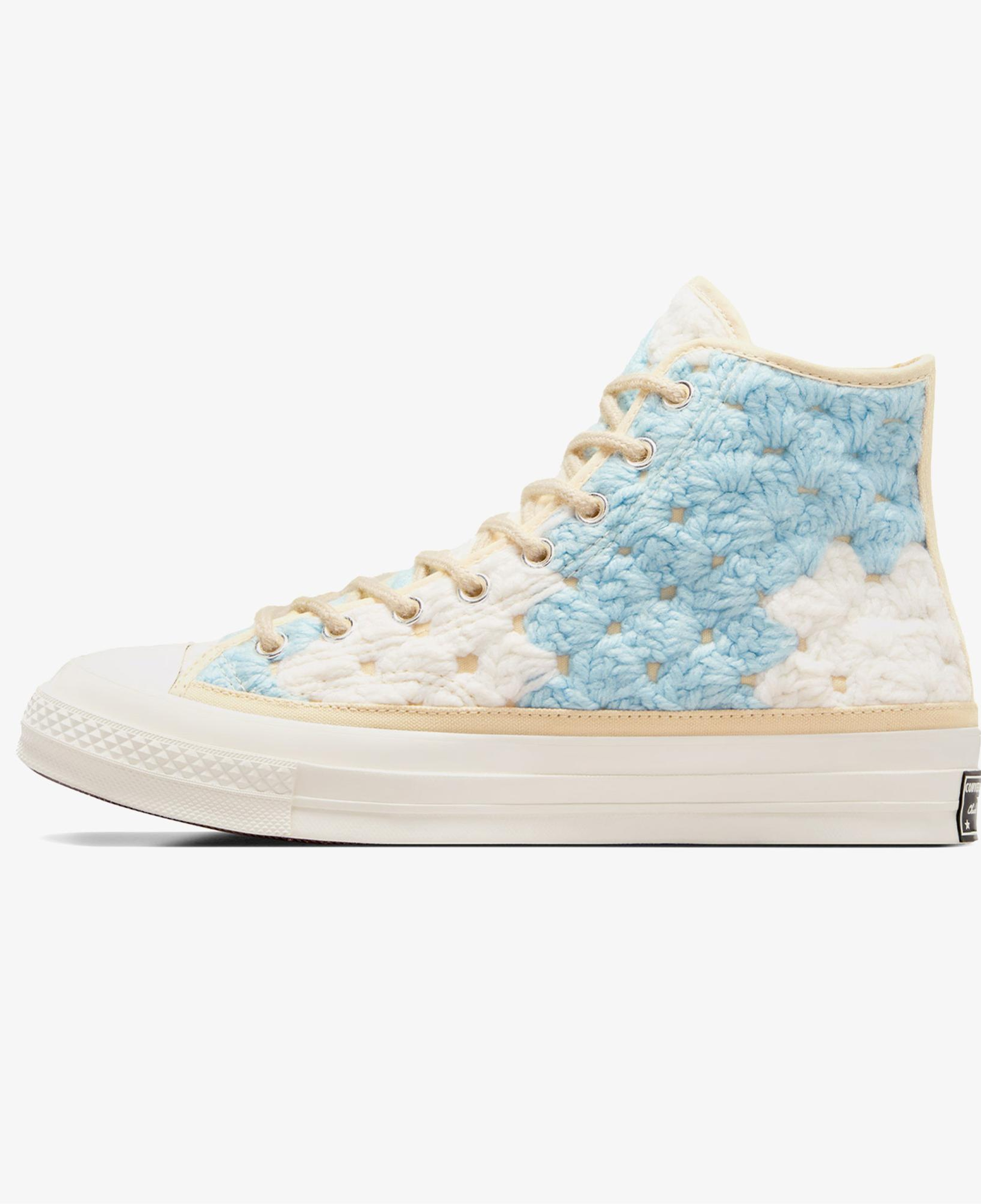 Converse Upcycle Crochet Blankets Chuck 70 Unisex Mavi Sneaker