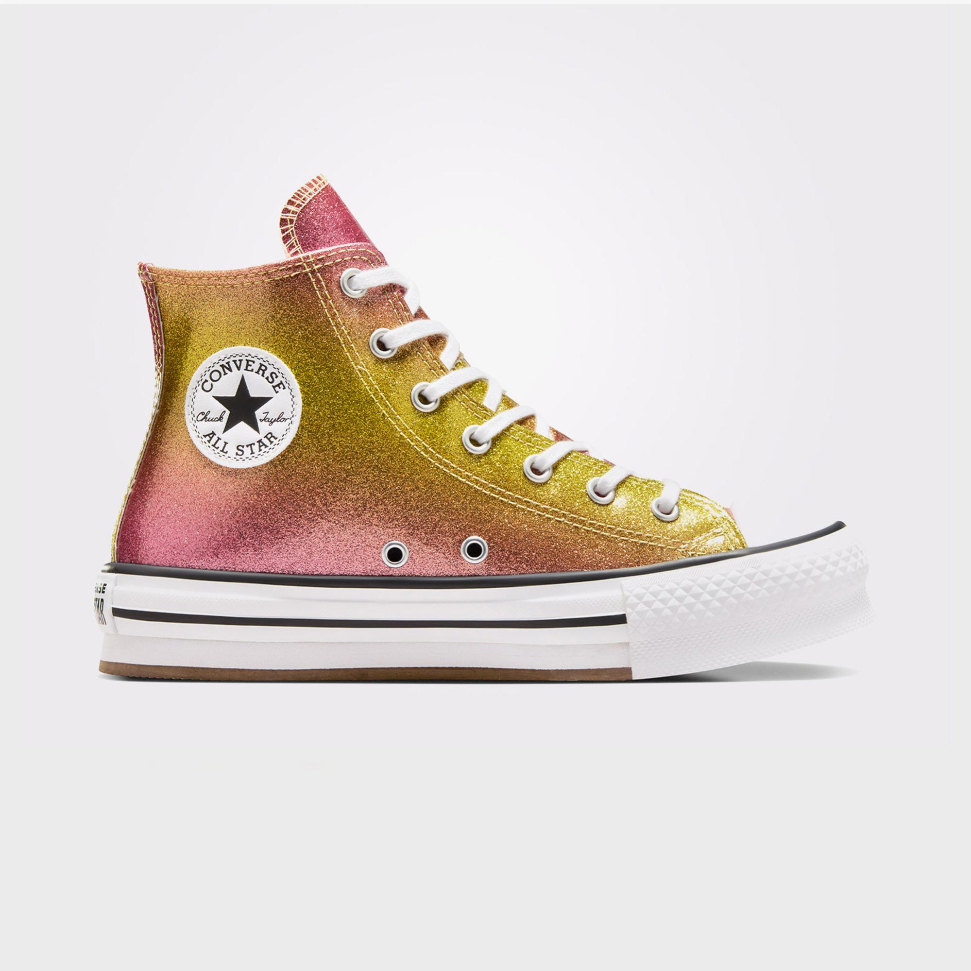 Converse Chuck Taylor All Star EVA Lift Platform Genç Sarı Sneaker